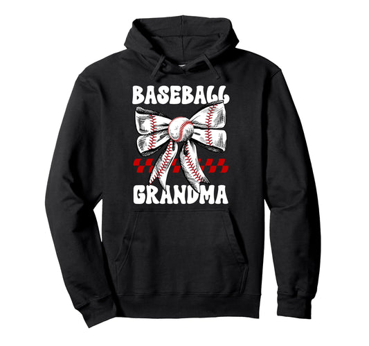 Baseball Grandma Baseball Player Hoodie - Custom Art Print Men Women - T-Shirt, Sweatshirt, Hoodie