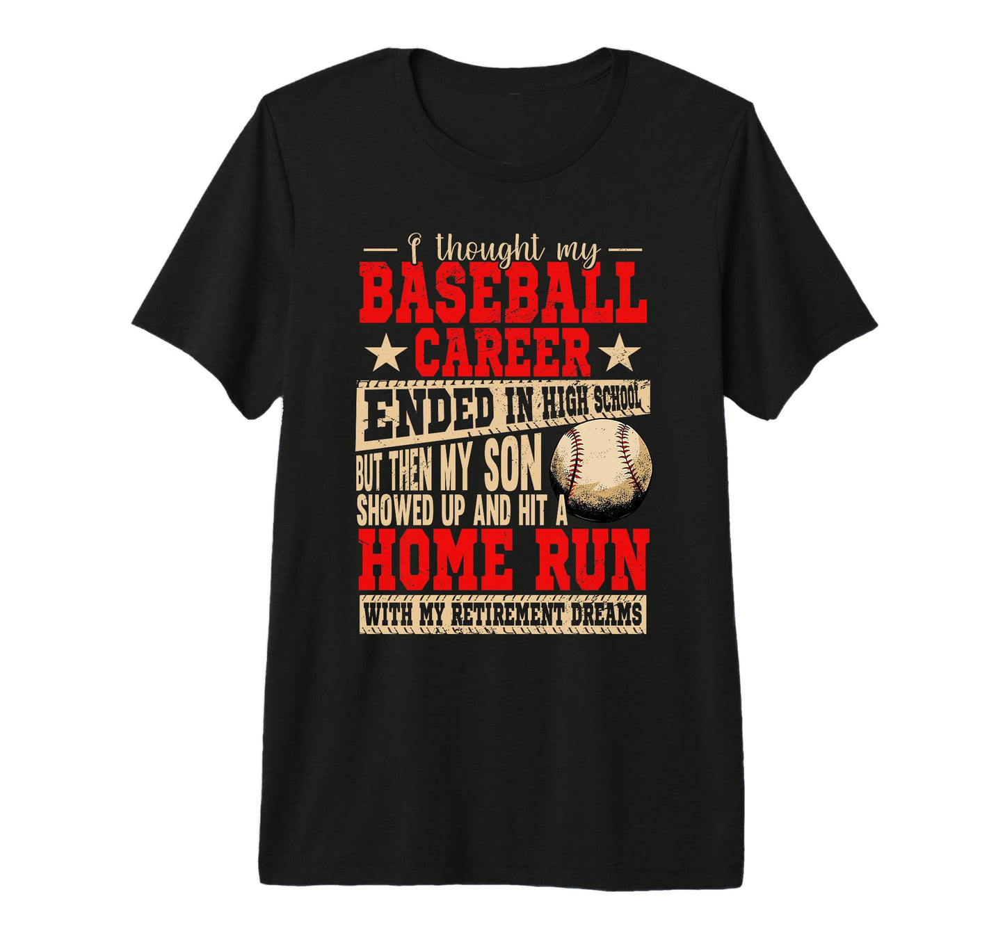 My Son Hit Home Run Baller Baseball T-Shirt - Aesthetic Graphic for Adults - T-Shirt, Sweatshirt, Hoodie
