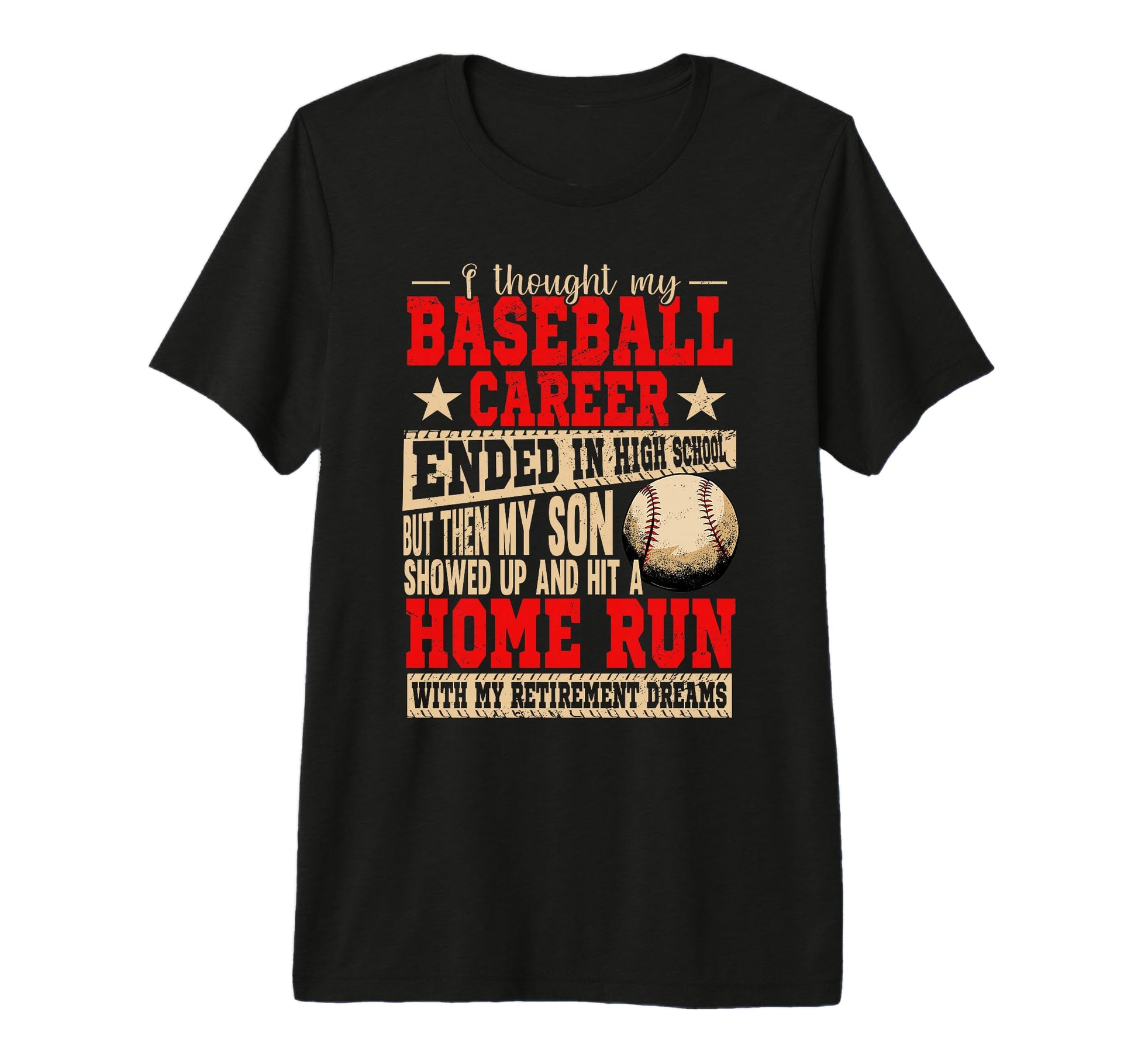 My Son Hit Home Run Baller Baseball T-Shirt - Aesthetic Graphic for Adults - T-Shirt, Sweatshirt, Hoodie