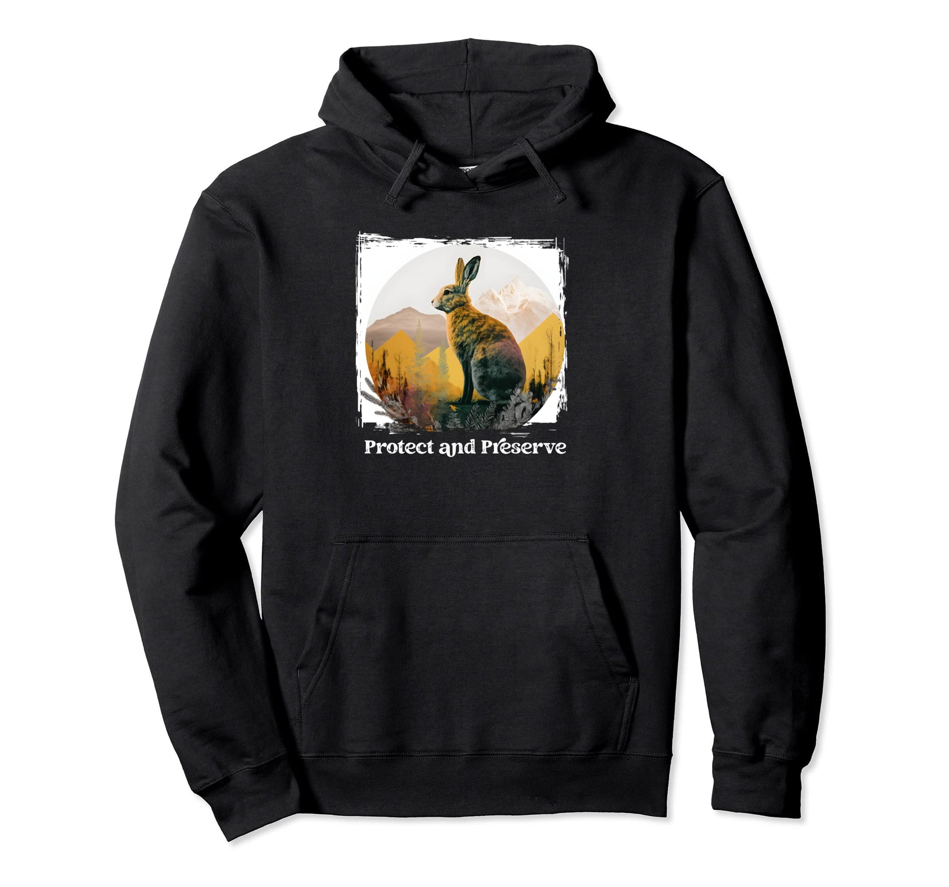 Preserve Protect National Park Rabbit Hoodie - Trendy Graphic for Adults - T-Shirt, Sweatshirt, Hoodie
