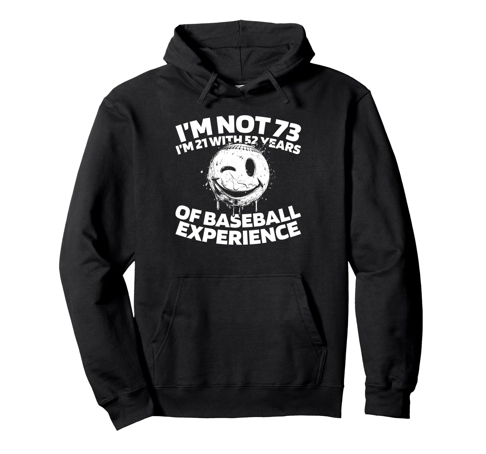 73 Years Old Baseballer Baseball Team Hoodie - Unique Graphic Unisex - T-Shirt, Sweatshirt, Hoodie