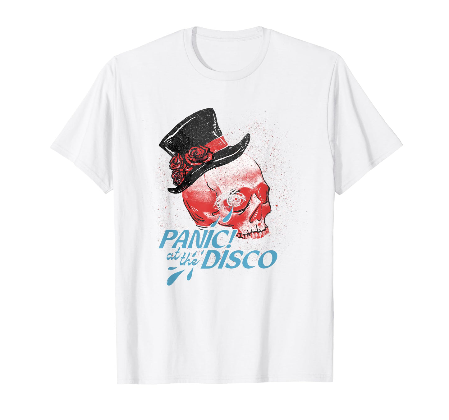 Panic Disco Skull Hat T-Shirt - Casual Everyday Wear Unisex - T-Shirt, Sweatshirt, Hoodie
