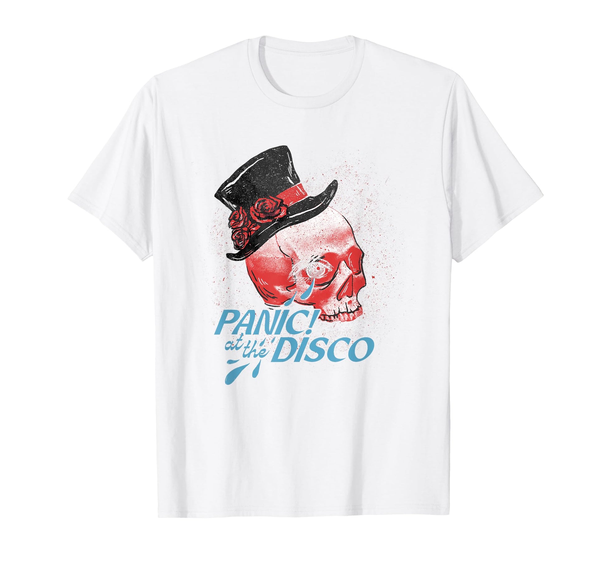 Panic Disco Skull Hat T-Shirt - Casual Everyday Wear Unisex - T-Shirt, Sweatshirt, Hoodie