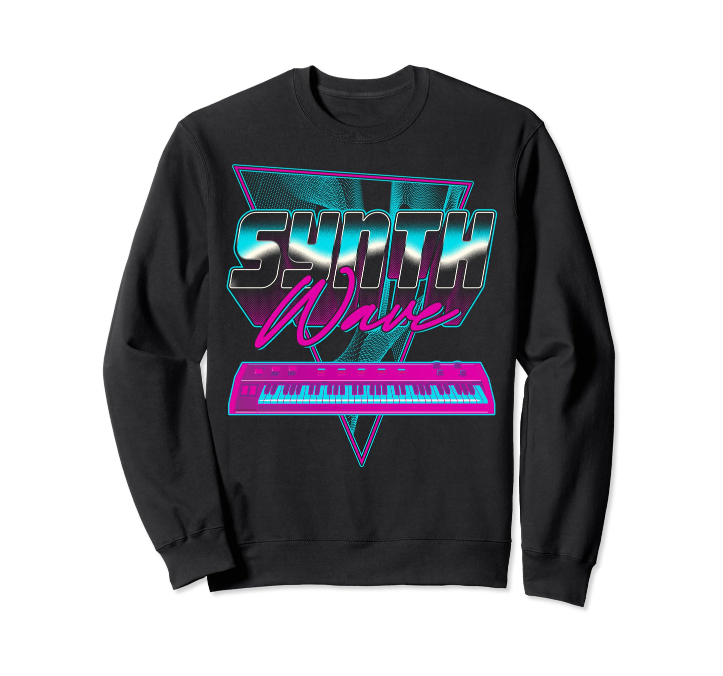 Synthwave Piano Vaporwave 1980S 1990S Sweatshirt - Graphic Print Men Women - T-Shirt, Sweatshirt, Hoodie