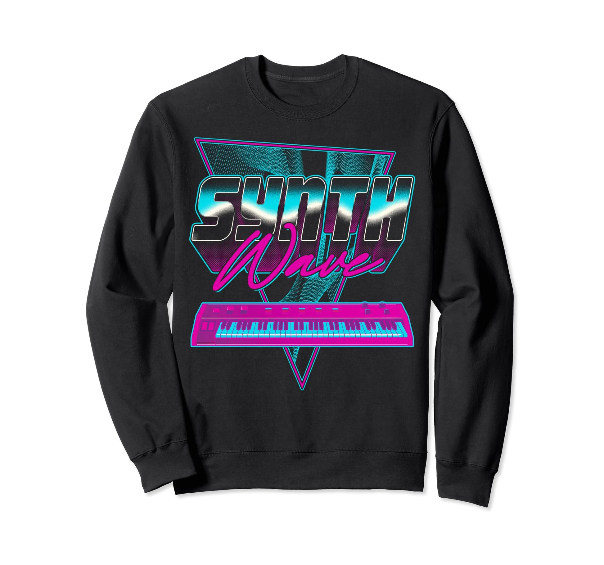 Synthwave Piano Vaporwave 1980S 1990S Sweatshirt - Graphic Print Men Women - T-Shirt, Sweatshirt, Hoodie