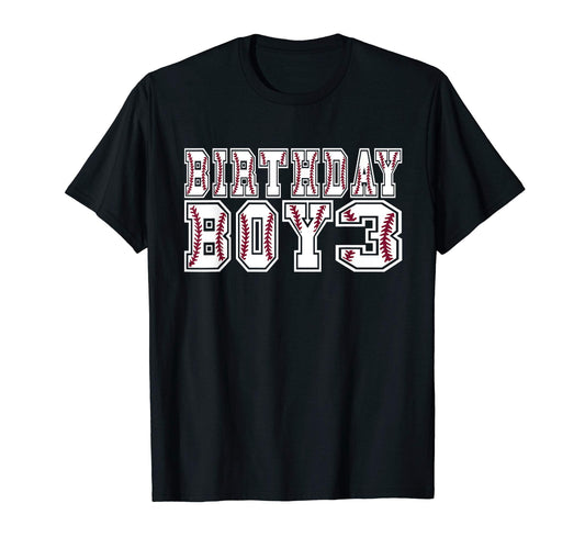 3Rd Birthday 3 Years Old Baseball T-Shirt - Fun Novelty Design Unisex - T-Shirt, Sweatshirt, Hoodie