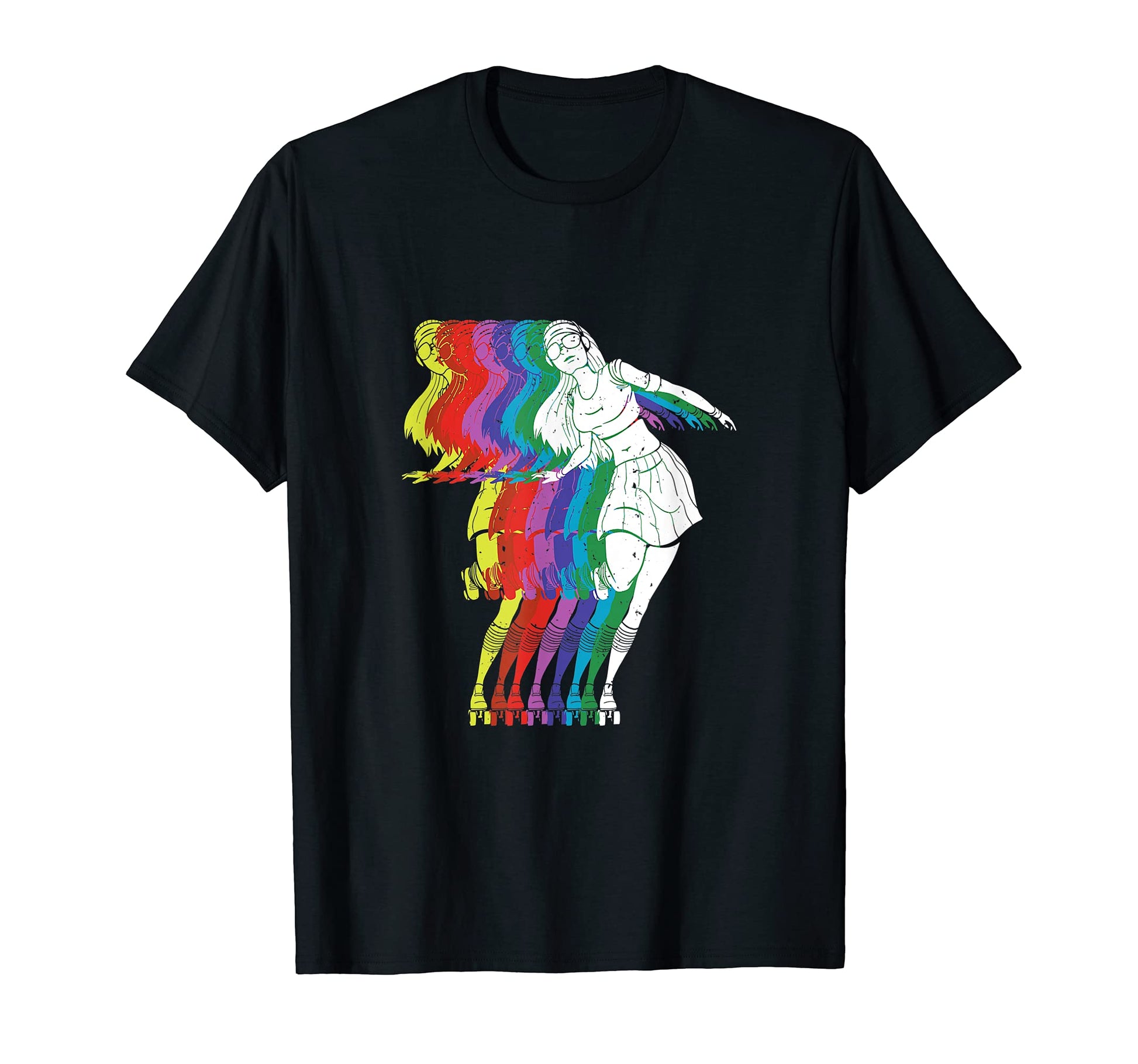 70S Skating Roller Skate Derby Skating T-Shirt - Unique Graphic Men Women - T-Shirt, Sweatshirt, Hoodie