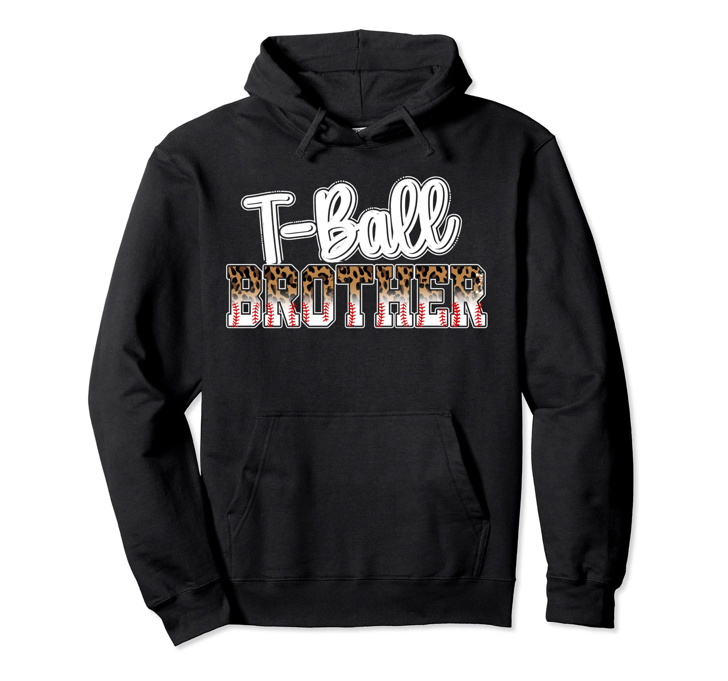 T Ball Brother Leopard Ball Black Hoodie - Graphic Print Men Women - T-Shirt, Sweatshirt, Hoodie