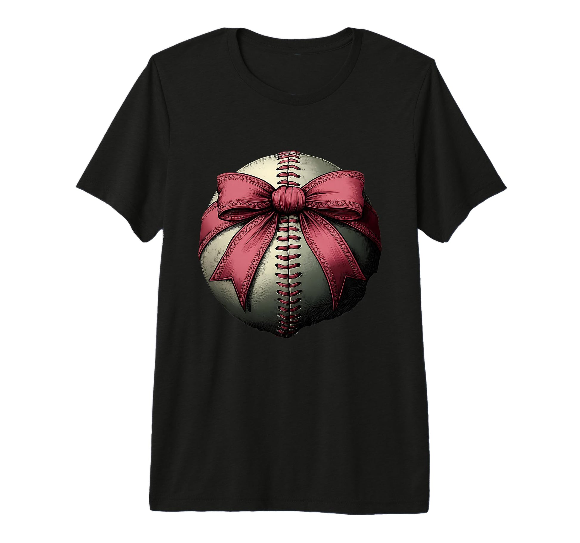 Baseball Coquette Bow Baseball Game Tri T-Shirt - Trendy Graphic Men Women - T-Shirt, Sweatshirt, Hoodie