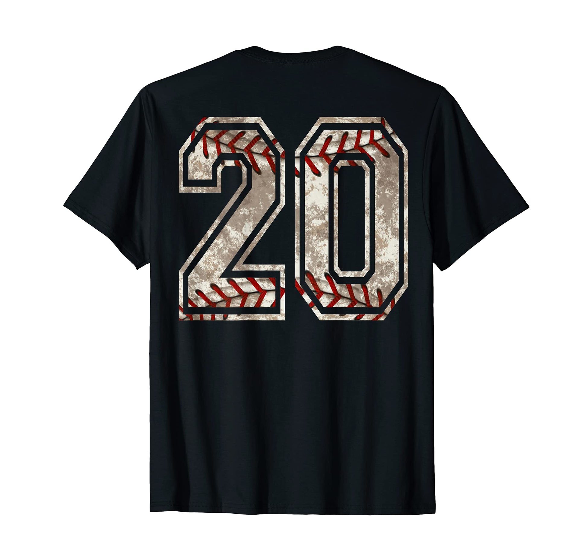 Baseball Jersey Number 20 Distressed T-Shirt - Custom Art Print Men Women - T-Shirt, Sweatshirt, Hoodie