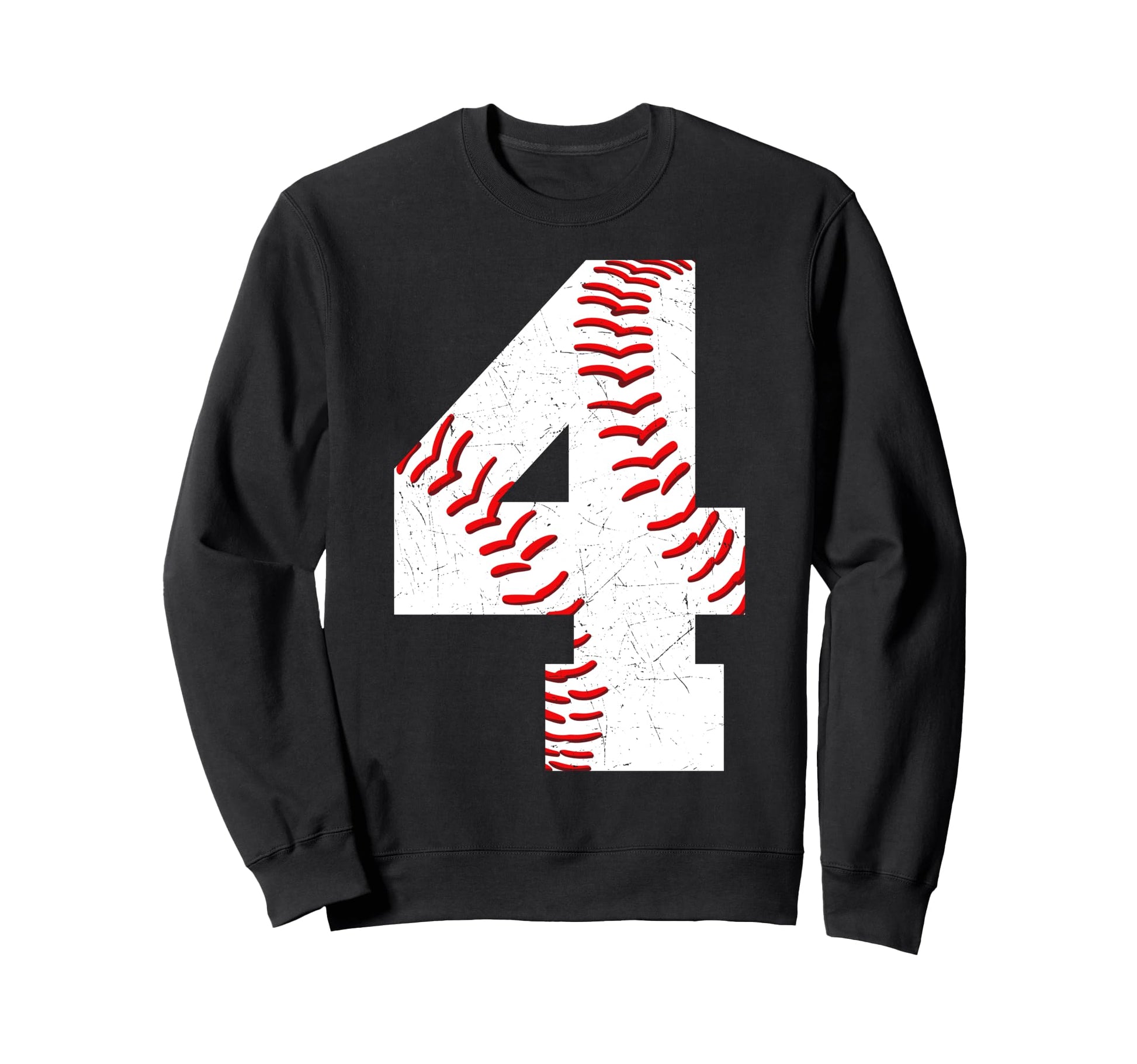 4 Birthday Baseball Theme Bday Sweatshirt - Novelty Apparel for Adults - T-Shirt, Sweatshirt, Hoodie