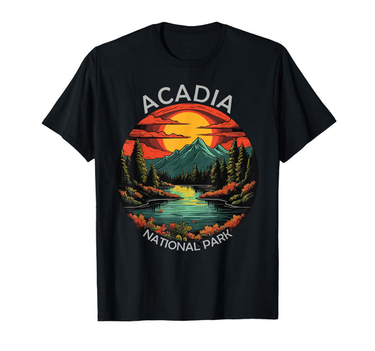 Acadia National Park Mountains Maine T-Shirt - Trendy Graphic Men Women - T-Shirt, Sweatshirt, Hoodie