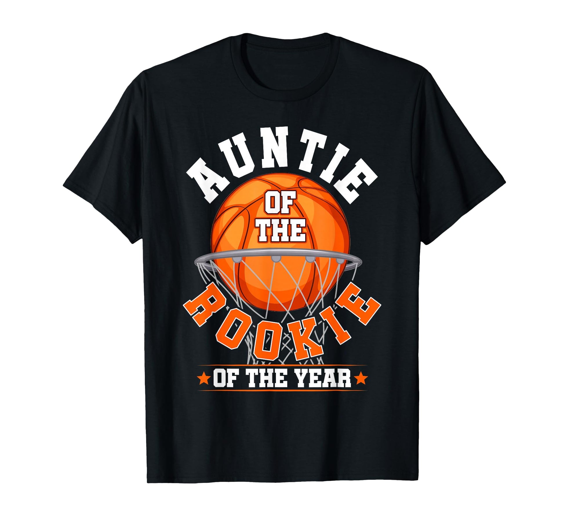 Auntie Rookie 1St Birthday Basketball T-Shirt - Unique Graphic Unisex - T-Shirt, Sweatshirt, Hoodie