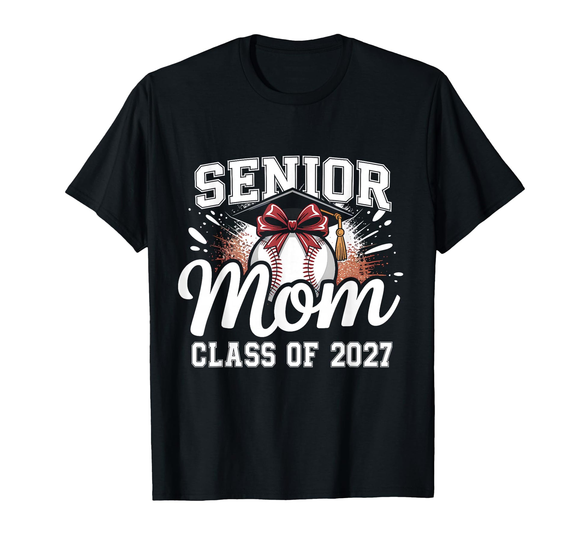 Senior Mom Class 2027 Coquette Bow T-Shirt - Aesthetic Graphic Men Women - T-Shirt, Sweatshirt, Hoodie