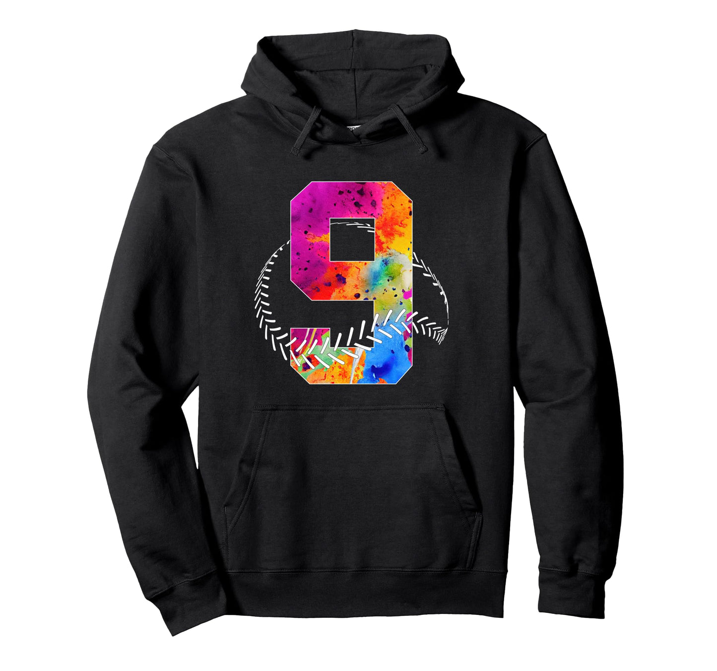Number 9 Years Baseball 9Th Birthday Hoodie - Fun Novelty Design Unisex - T-Shirt, Sweatshirt, Hoodie