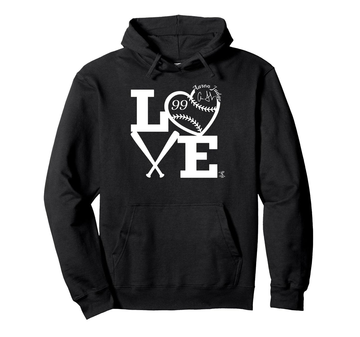 Aaron Judge Love Baseball Hoodie - Graphic Print Unisex - T-Shirt, Sweatshirt, Hoodie