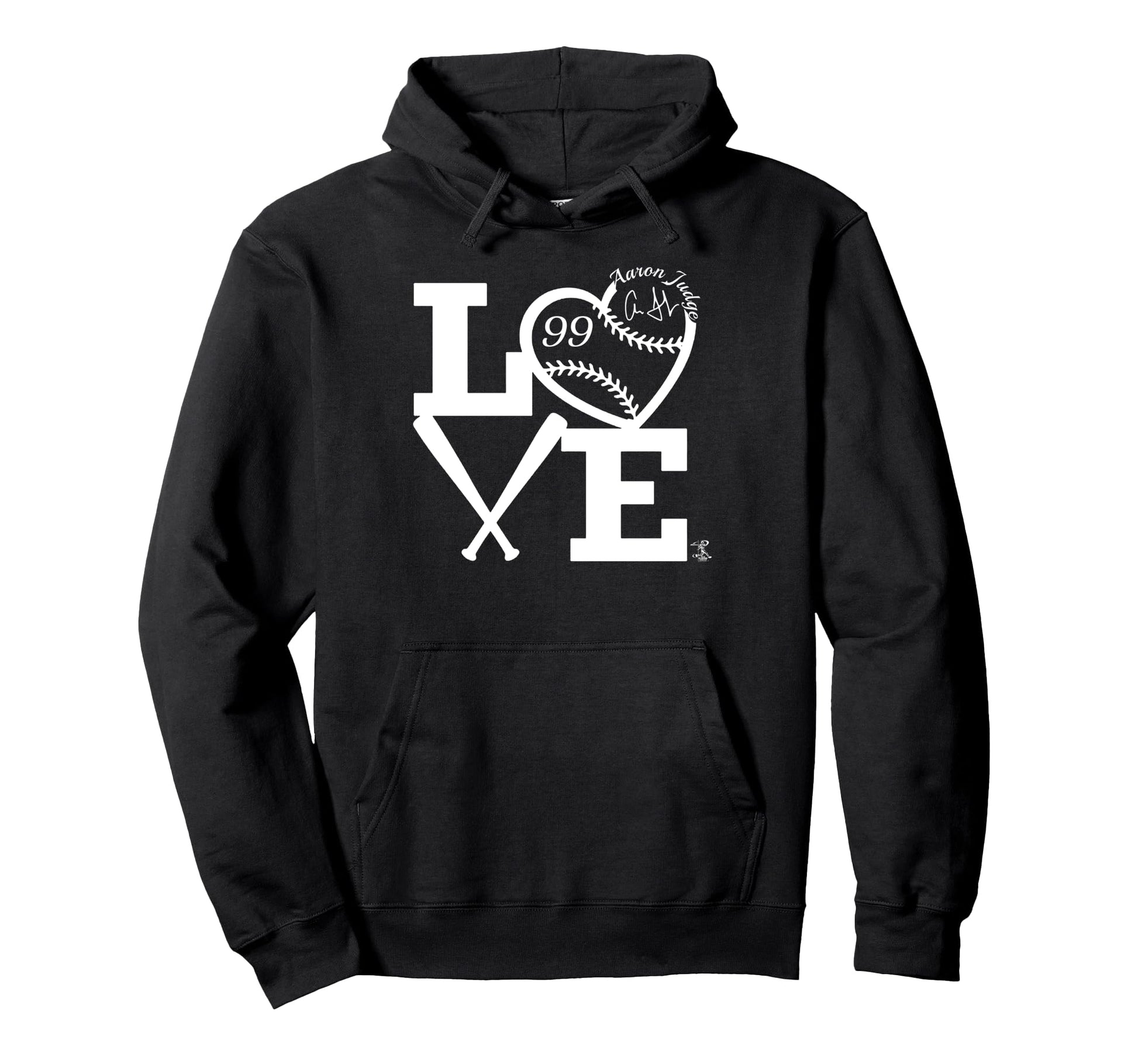 Aaron Judge Love Baseball Hoodie - Graphic Print Unisex - T-Shirt, Sweatshirt, Hoodie