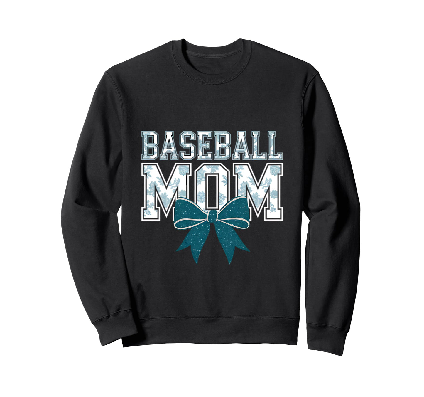 Baseball Mom Coquette Bow Mothers Sweatshirt - Custom Art Print Men Women - T-Shirt, Sweatshirt, Hoodie