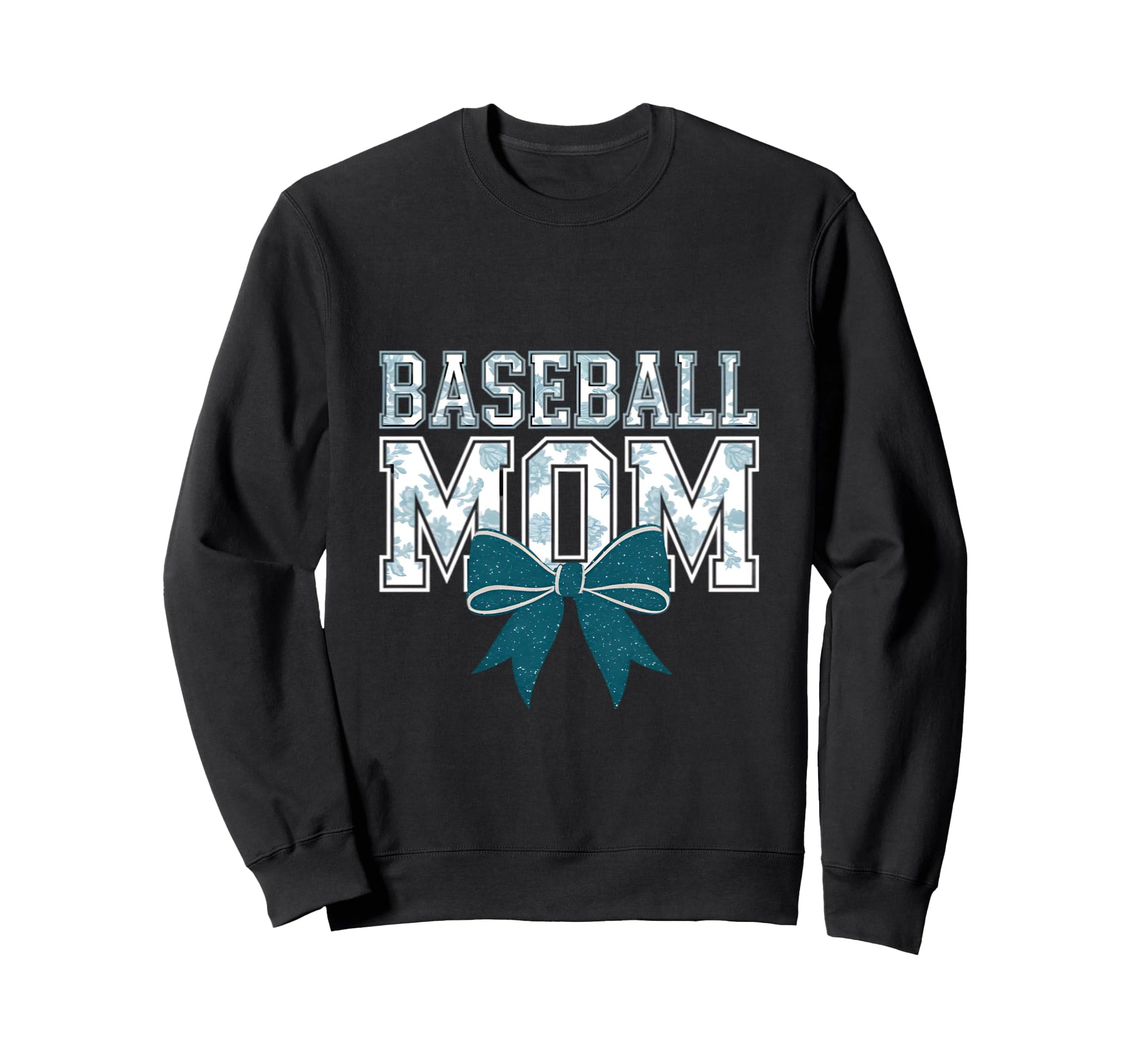 Baseball Mom Coquette Bow Mothers Sweatshirt - Custom Art Print Men Women - T-Shirt, Sweatshirt, Hoodie