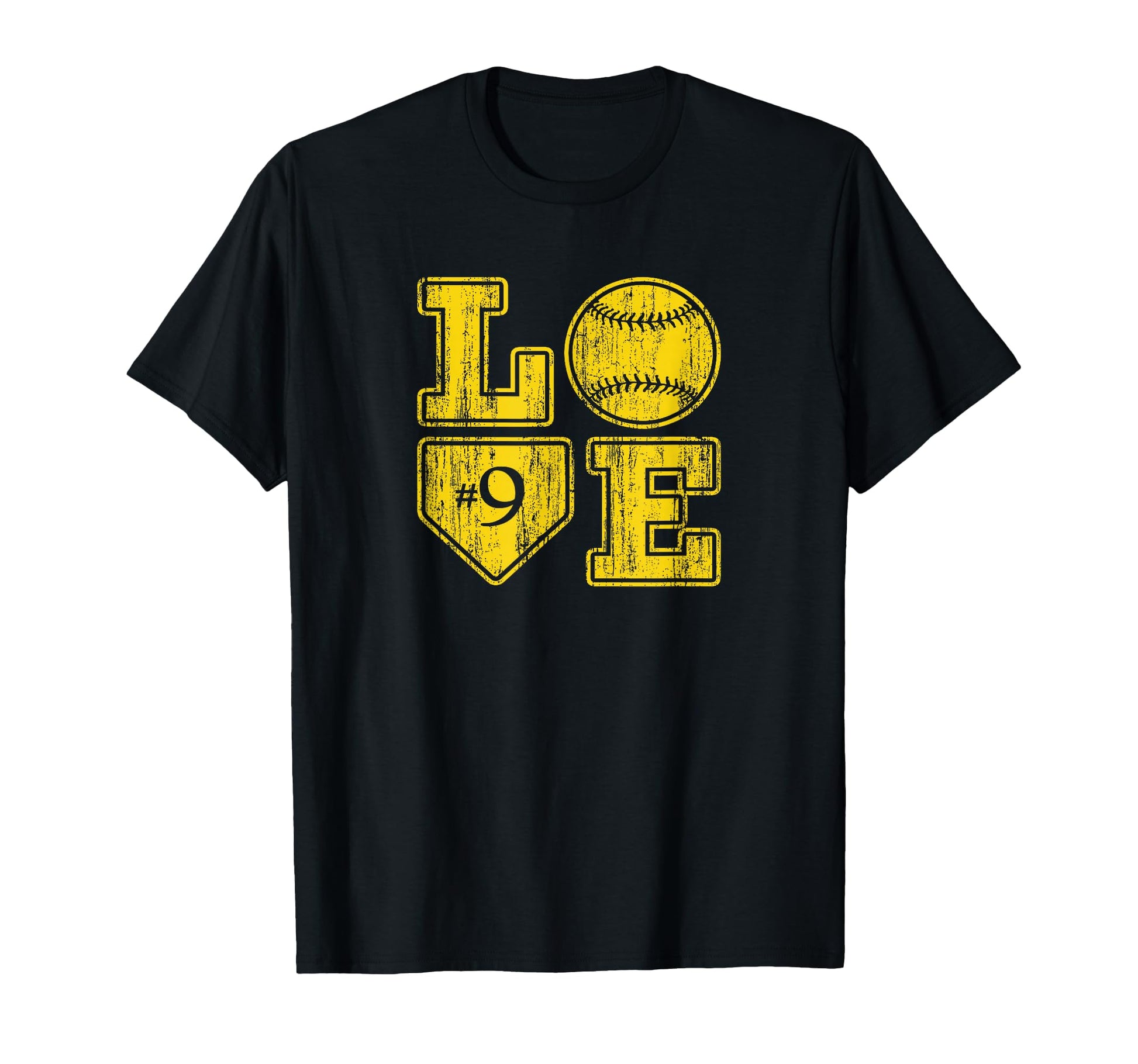 Love Baseball Softball Mom Distressed T-Shirt - Unique Graphic Men Women - T-Shirt, Sweatshirt, Hoodie