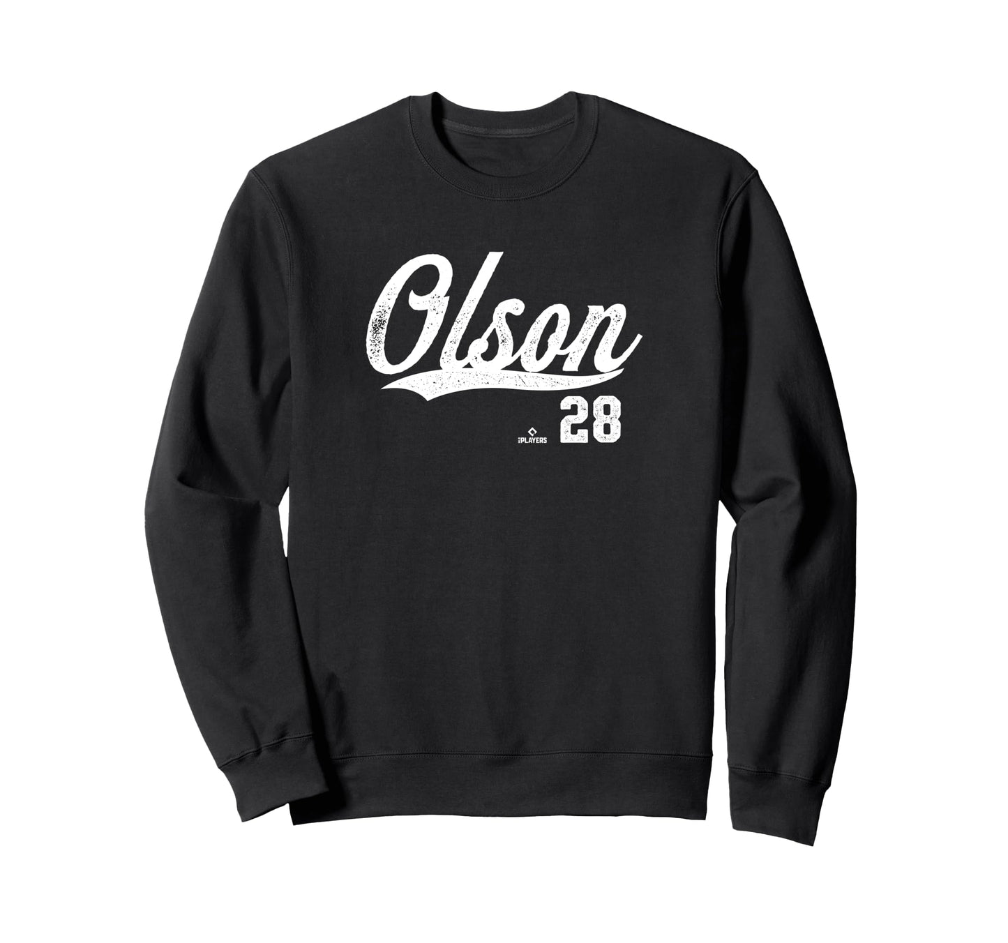Distressed Swoosh Matt Olson Sweatshirt - Fun Novelty Design Unisex - T-Shirt, Sweatshirt, Hoodie