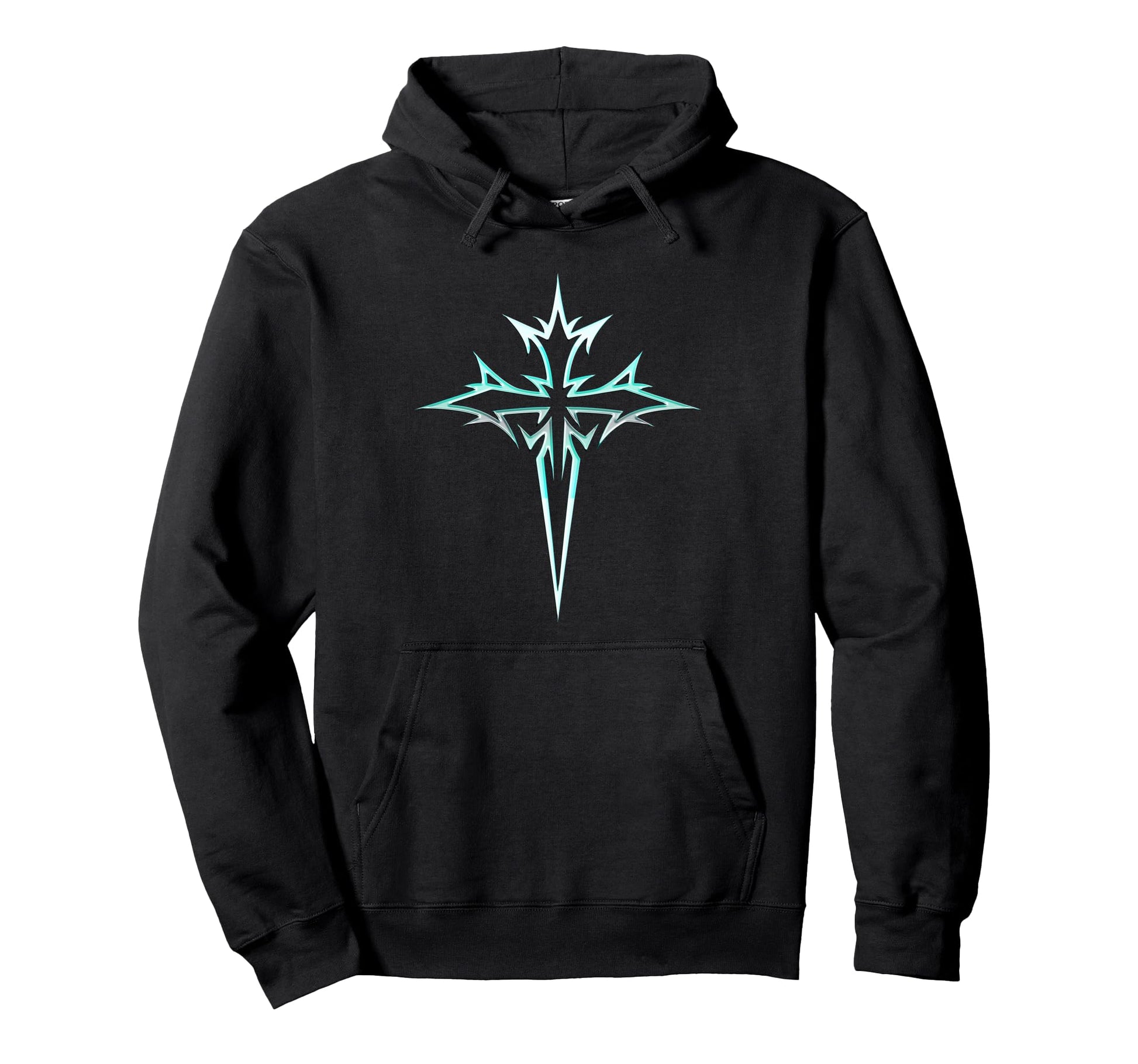Gothic Cross Y2K Alt Aesthetic Emo Goth Hoodie - Novelty Apparel Unisex - T-Shirt, Sweatshirt, Hoodie