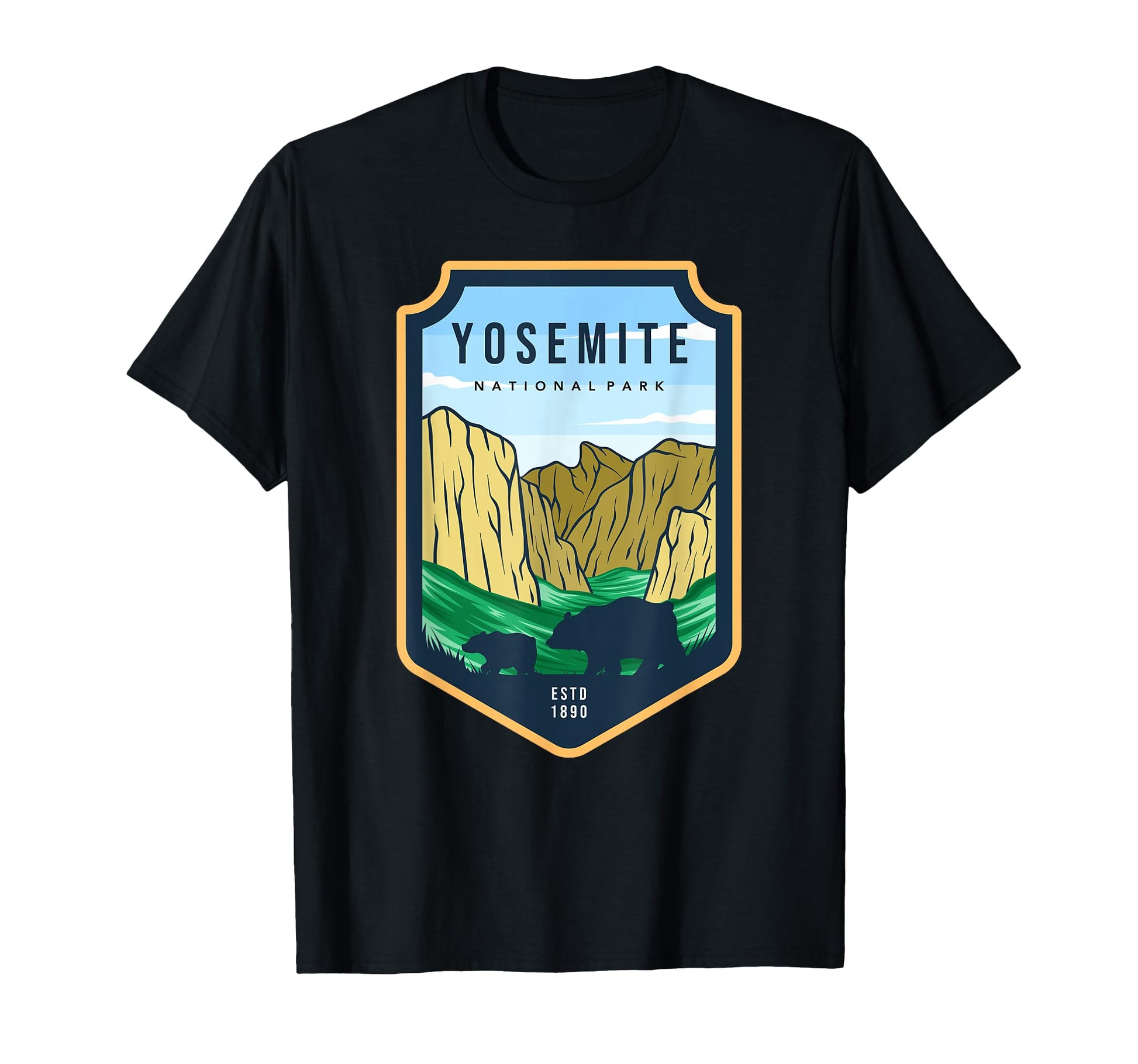 Yosemite National Park Usa Bears T-Shirt - Trendy Graphic Unisex - T-Shirt, Sweatshirt, Hoodie