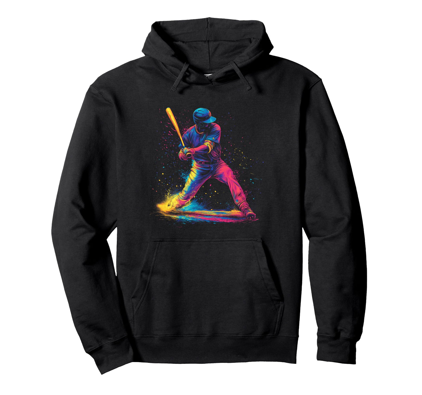 Baseball Hitter Batter Swing Momentum Hoodie - Custom Art Print for Adults - T-Shirt, Sweatshirt, Hoodie