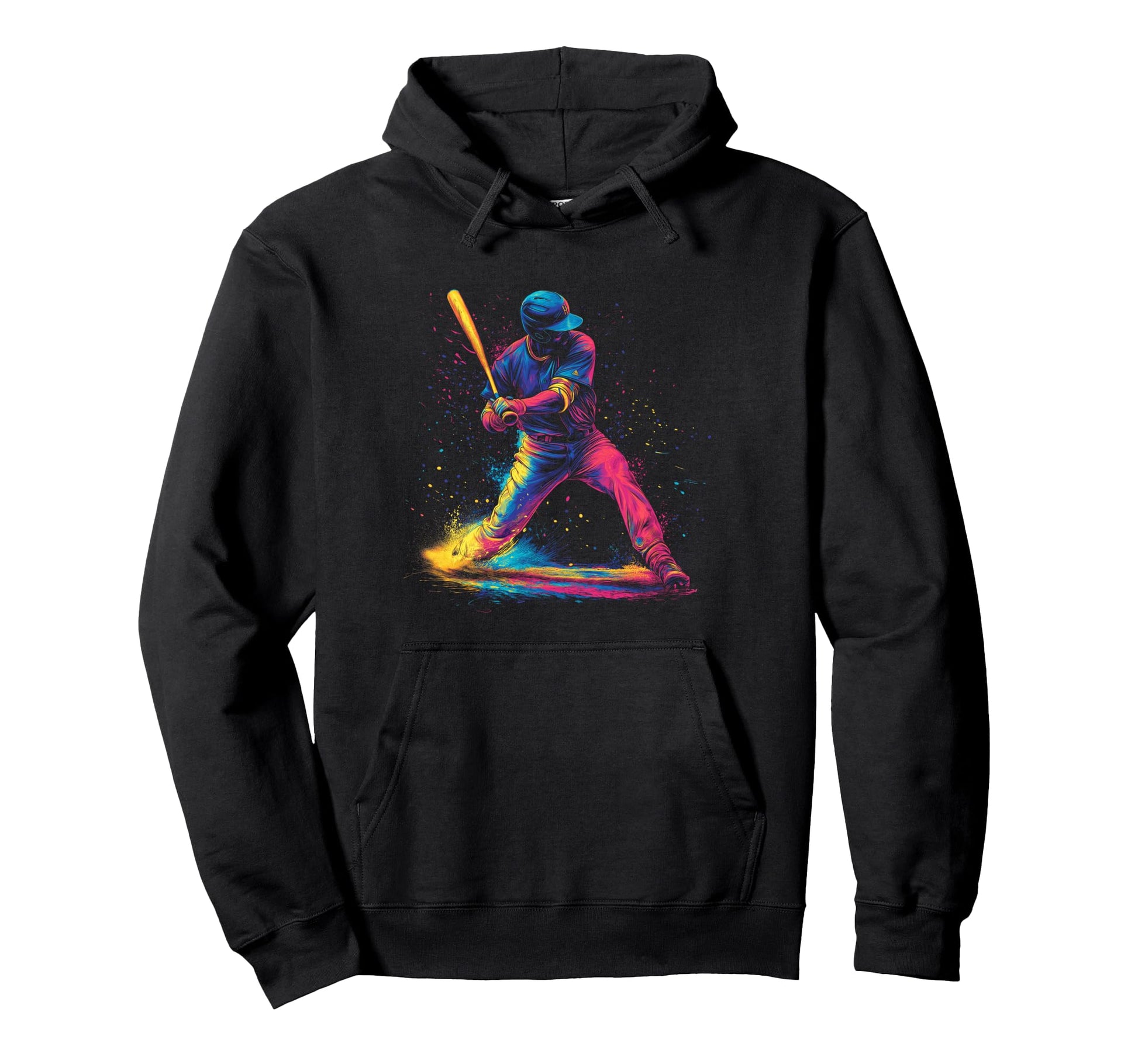 Baseball Hitter Batter Swing Momentum Hoodie - Custom Art Print for Adults - T-Shirt, Sweatshirt, Hoodie