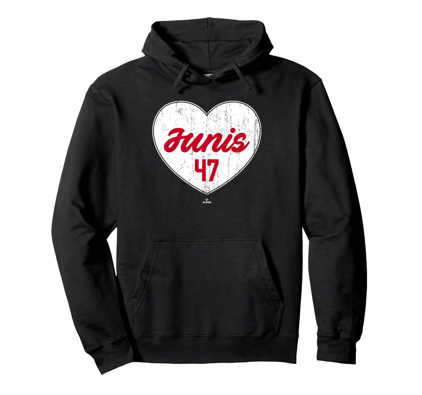 Distressed Heart Jakob Junis Cincinnati Hoodie - Unique Graphic Unisex - T-Shirt, Sweatshirt, Hoodie