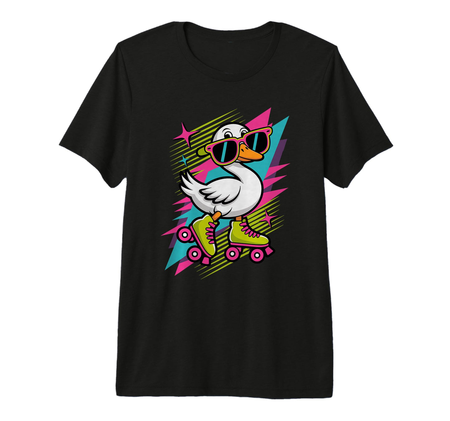 Silly Goose Roller Skates Skating T-Shirt - Minimalist Print Men Women - T-Shirt, Sweatshirt, Hoodie