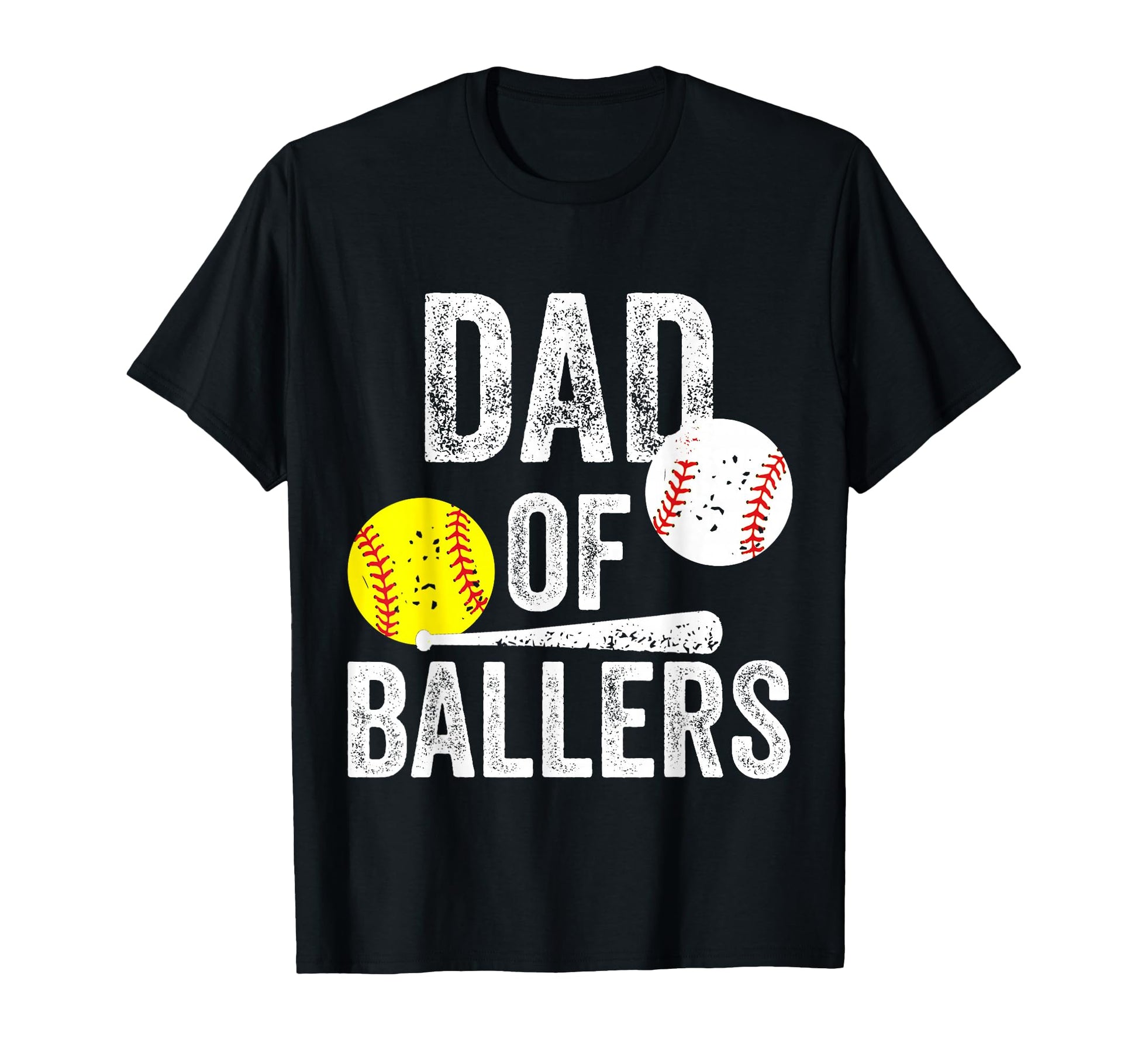 Dad Ballers Funny Dad Baseball And T-Shirt - Custom Art Print Men Women - T-Shirt, Sweatshirt, Hoodie