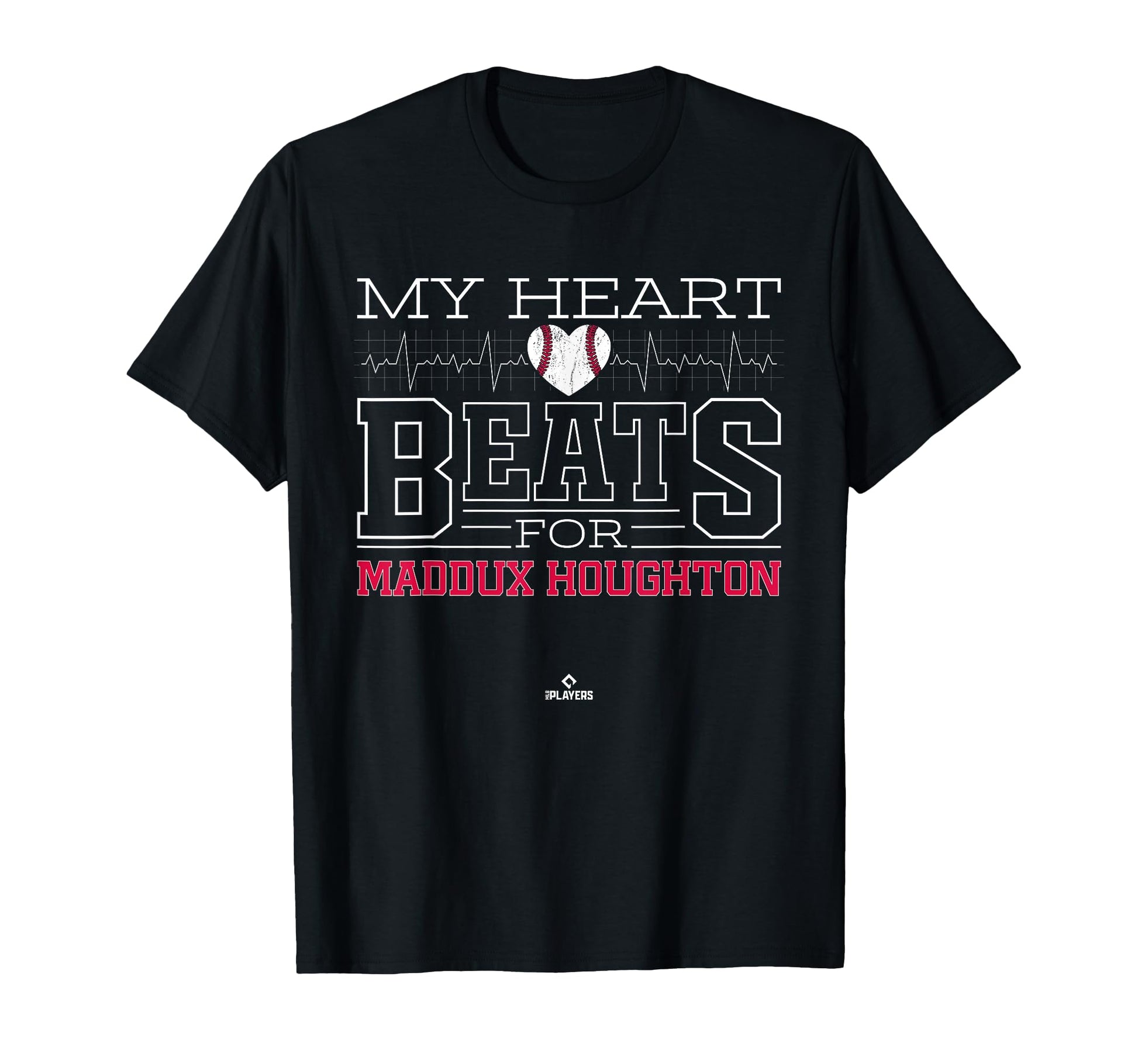 My Heart Beats Maddux Houghton T-Shirt - Trendy Graphic for Adults - T-Shirt, Sweatshirt, Hoodie