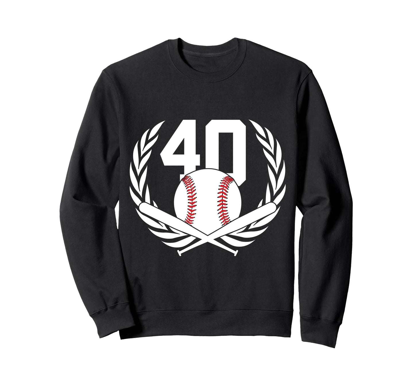 40 Years Number 40 Baseball 40Th Sweatshirt - Streetwear Style Unisex - T-Shirt, Sweatshirt, Hoodie
