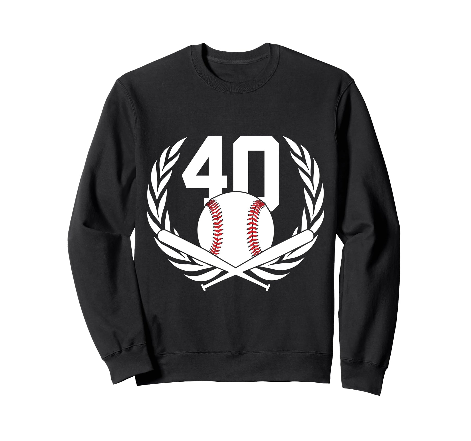 40 Years Number 40 Baseball 40Th Sweatshirt - Streetwear Style Unisex - T-Shirt, Sweatshirt, Hoodie