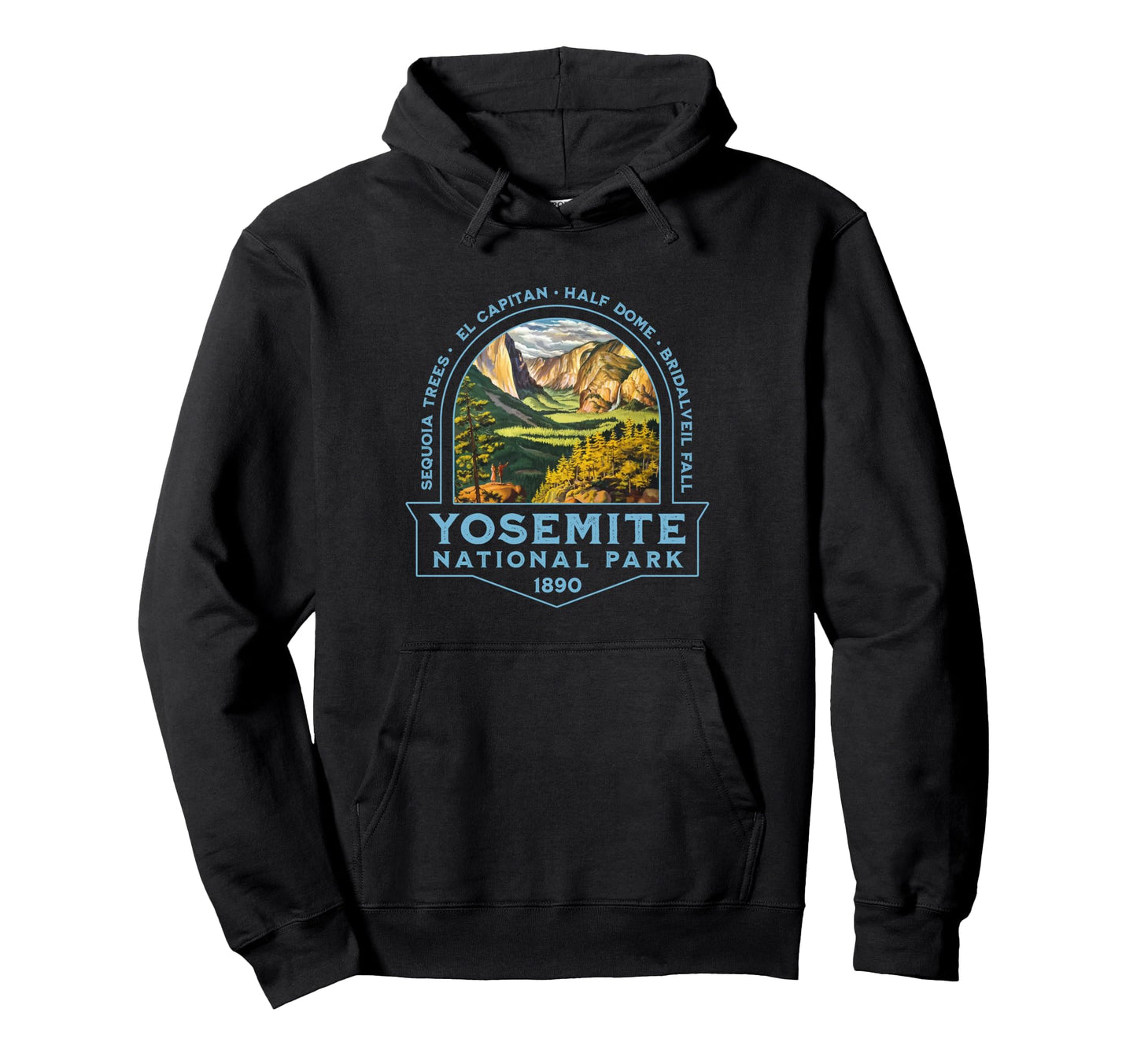 Yosemite National Park California Usa Hiking Hoodie - Graphic Print Unisex - T-Shirt, Sweatshirt, Hoodie