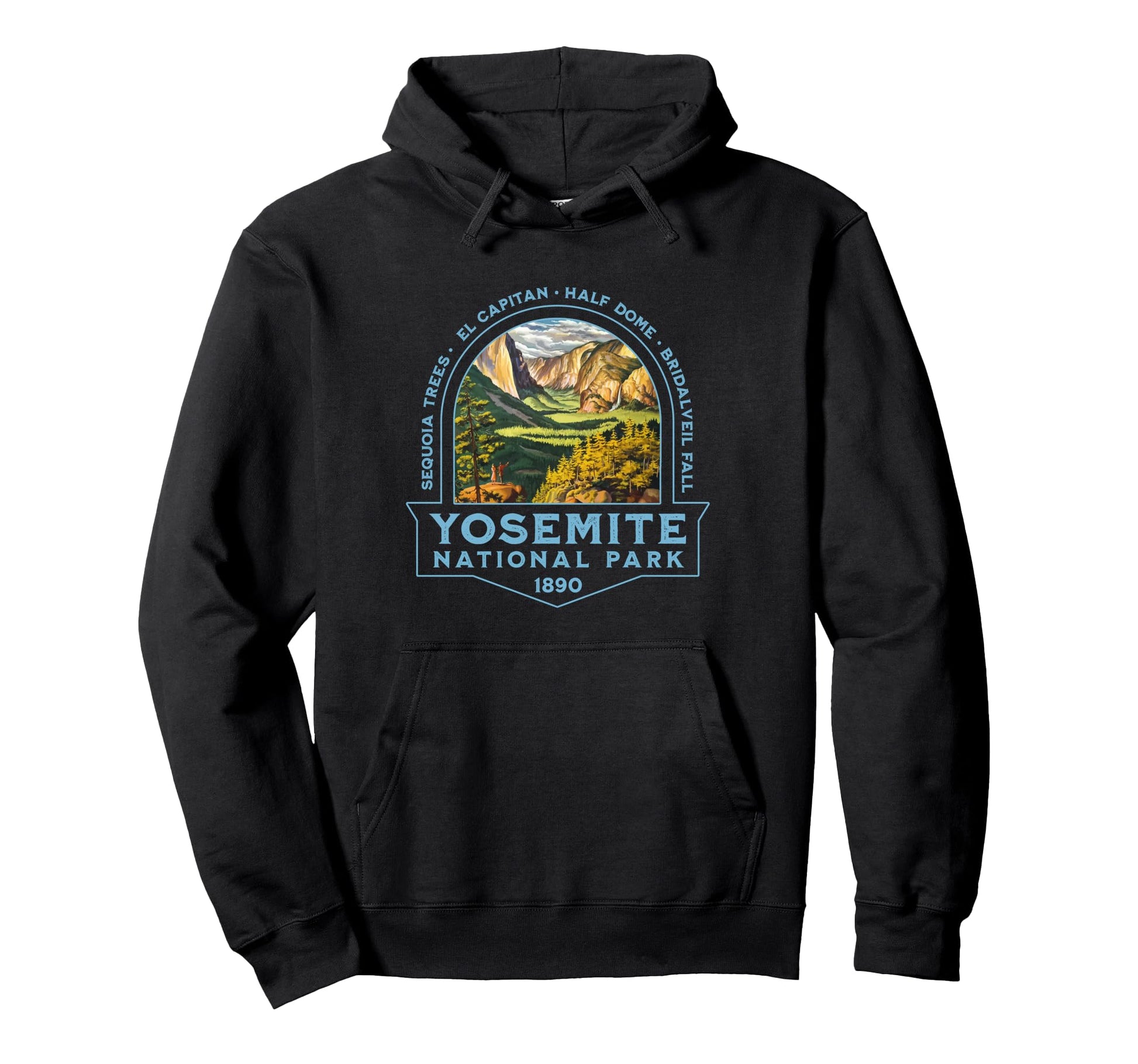 Yosemite National Park California Usa Hiking Hoodie - Graphic Print Unisex - T-Shirt, Sweatshirt, Hoodie