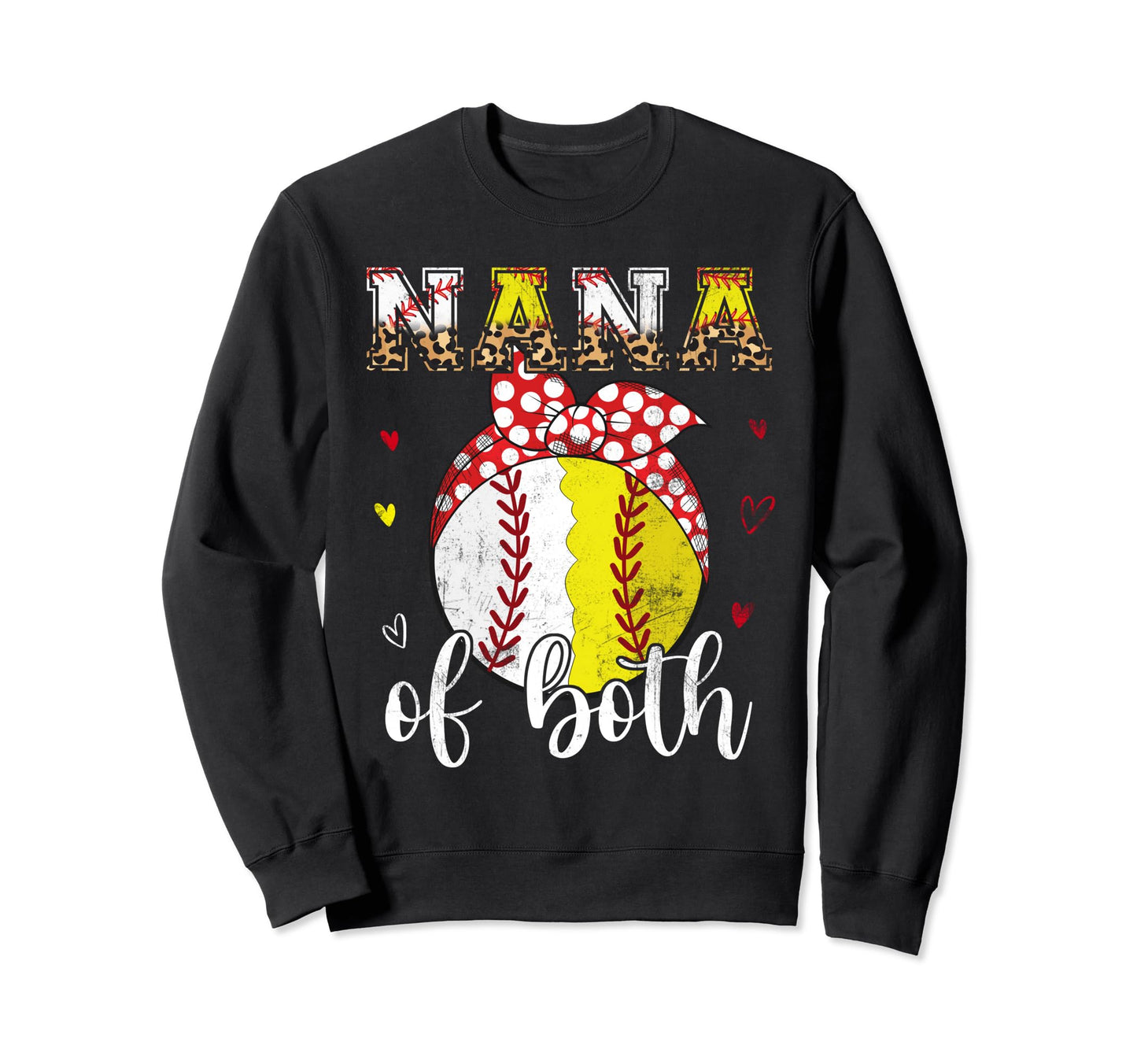 Nana Both Baseball Softball Bandana Sweatshirt - Novelty Apparel Men Women - T-Shirt, Sweatshirt, Hoodie