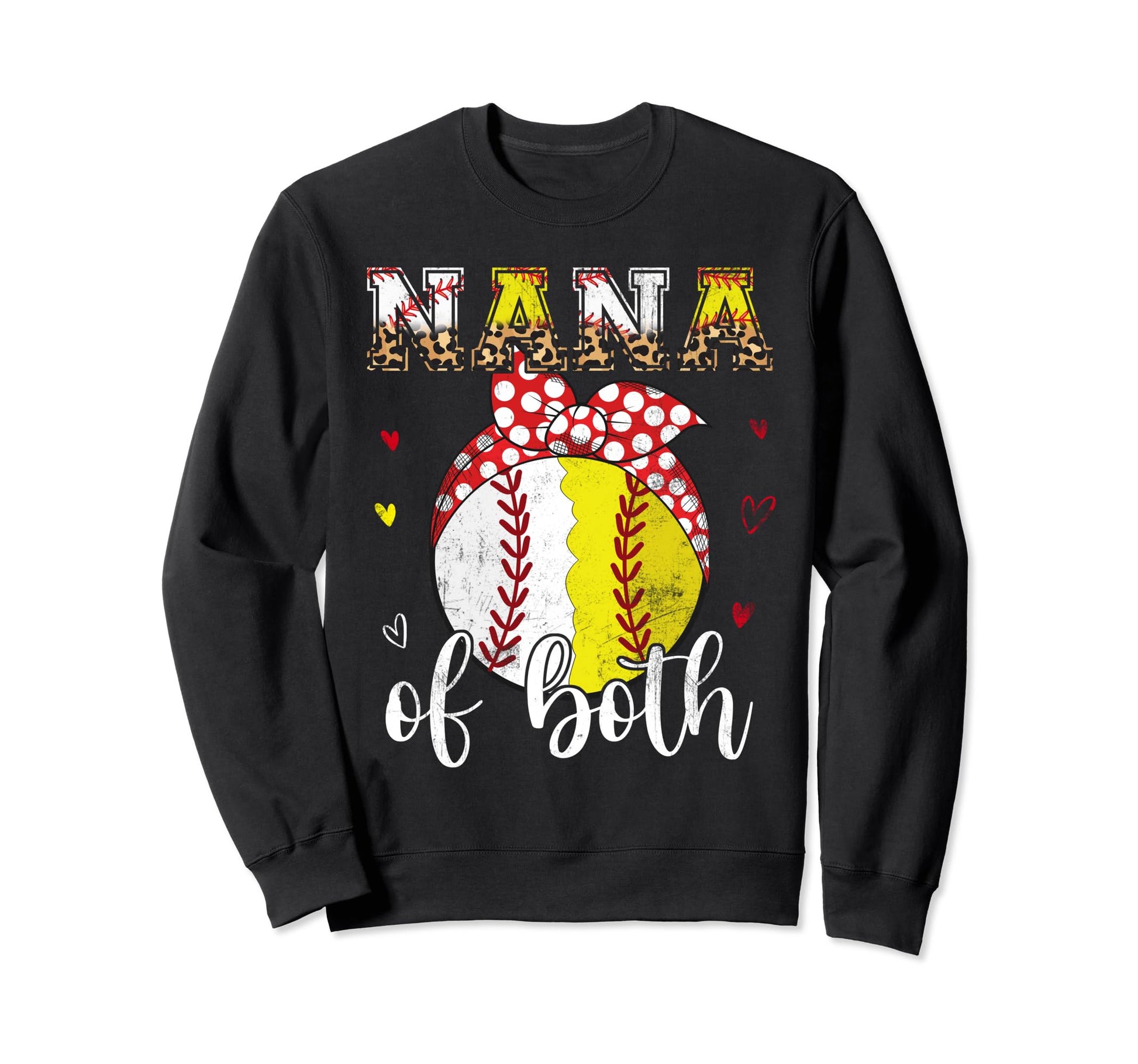 Nana Both Baseball Softball Bandana Sweatshirt - Novelty Apparel Men Women - T-Shirt, Sweatshirt, Hoodie