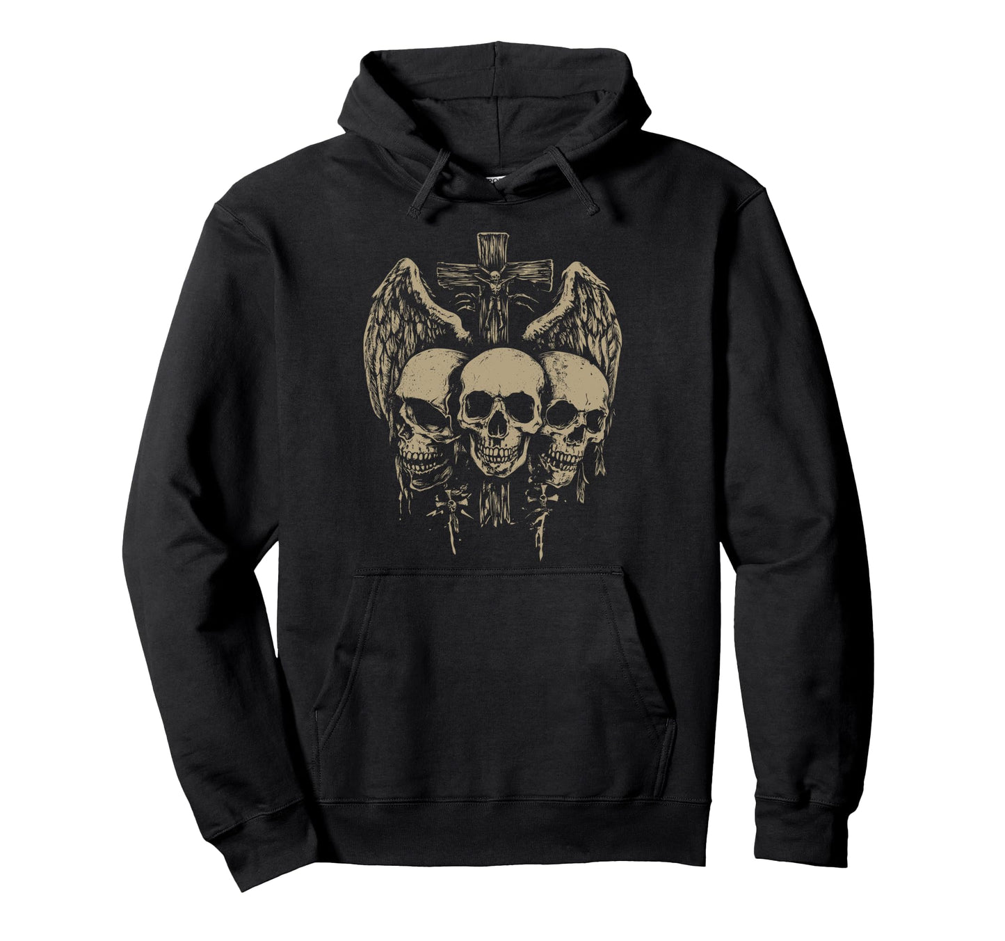 Skull Cross Y2K Grunge Aesthetic Hoodie - Casual Everyday Wear Men Women - T-Shirt, Sweatshirt, Hoodie
