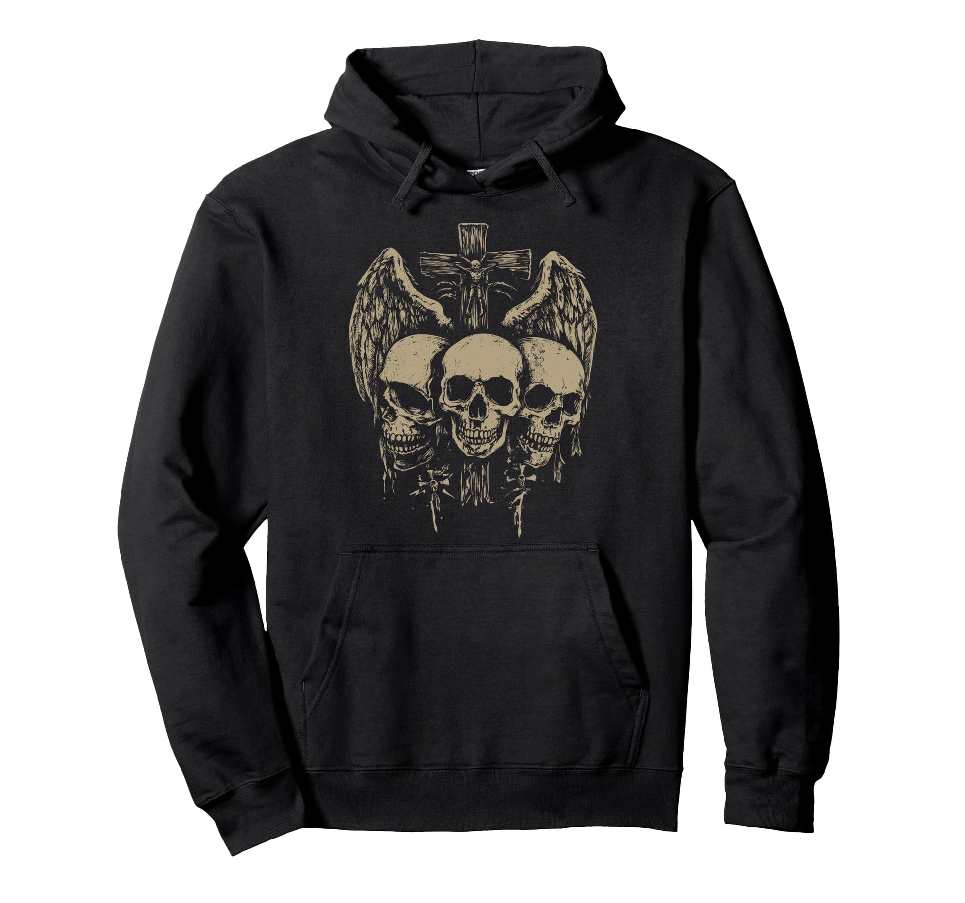 Skull Cross Y2K Grunge Aesthetic Hoodie - Casual Everyday Wear Men Women - T-Shirt, Sweatshirt, Hoodie