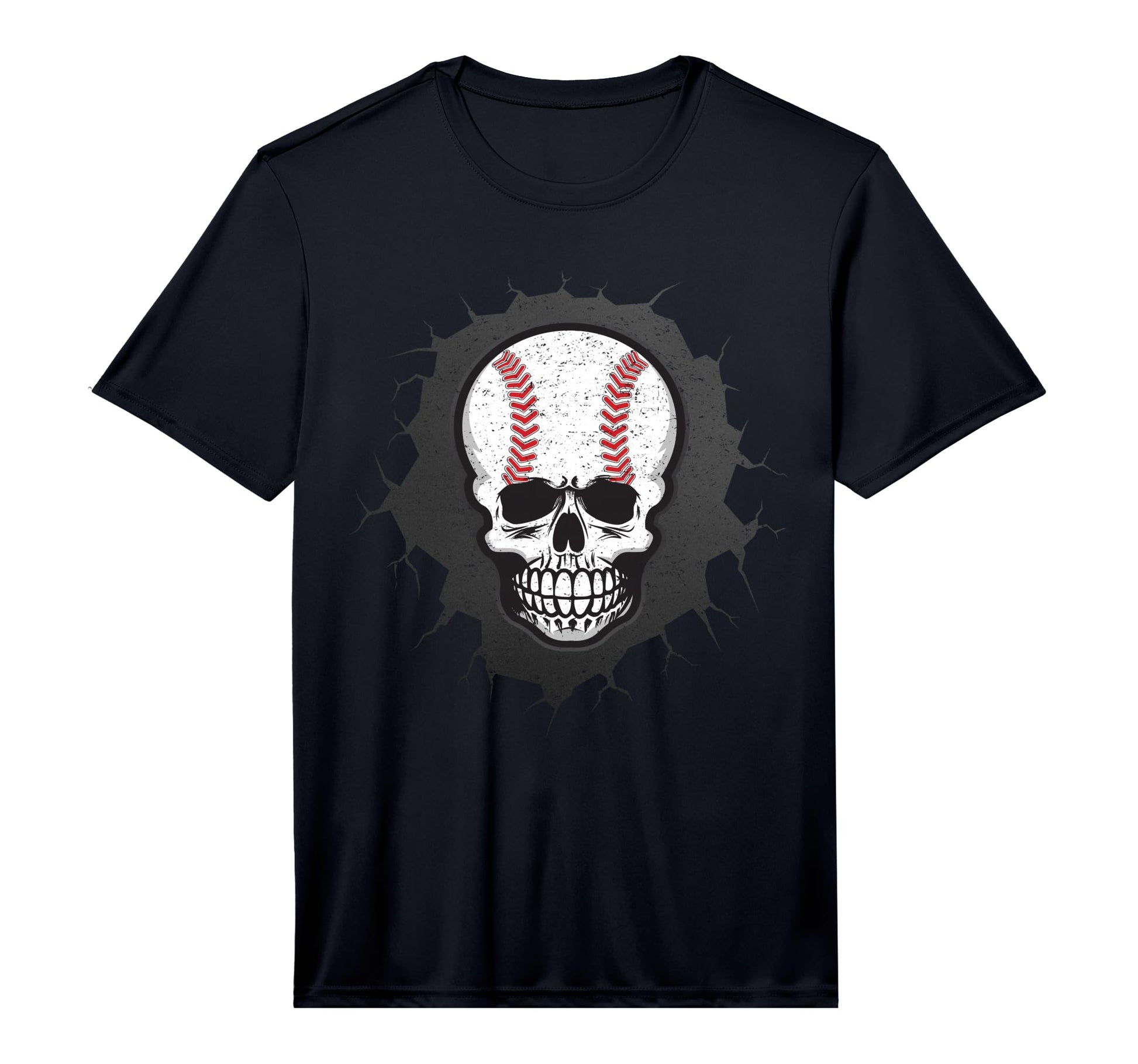 Baseball Skeleton Skull Halloween T-Shirt - Streetwear Style Unisex - T-Shirt, Sweatshirt, Hoodie