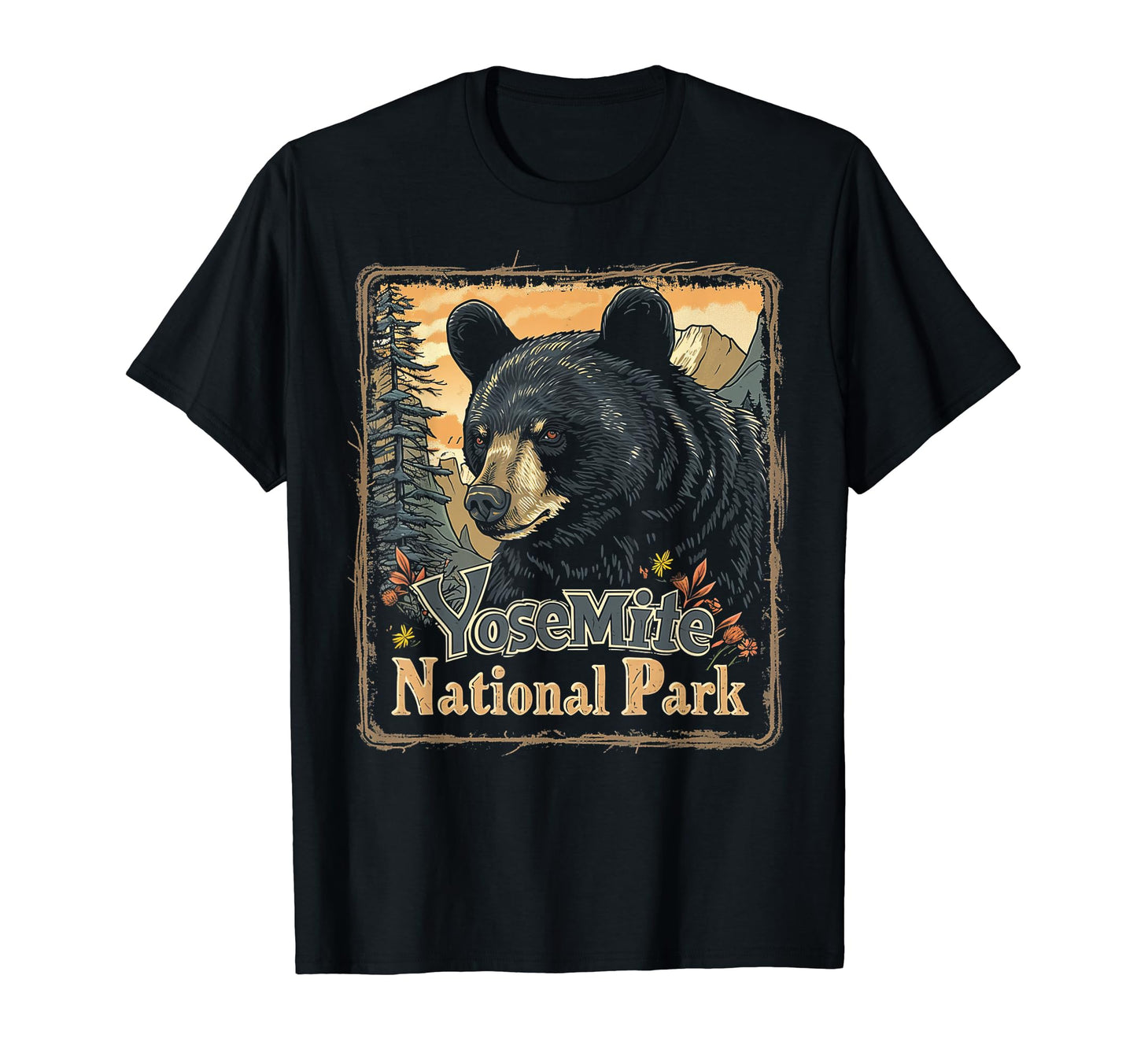 Yosemite Us National Park T-Shirt - Custom Art Print Unisex - T-Shirt, Sweatshirt, Hoodie