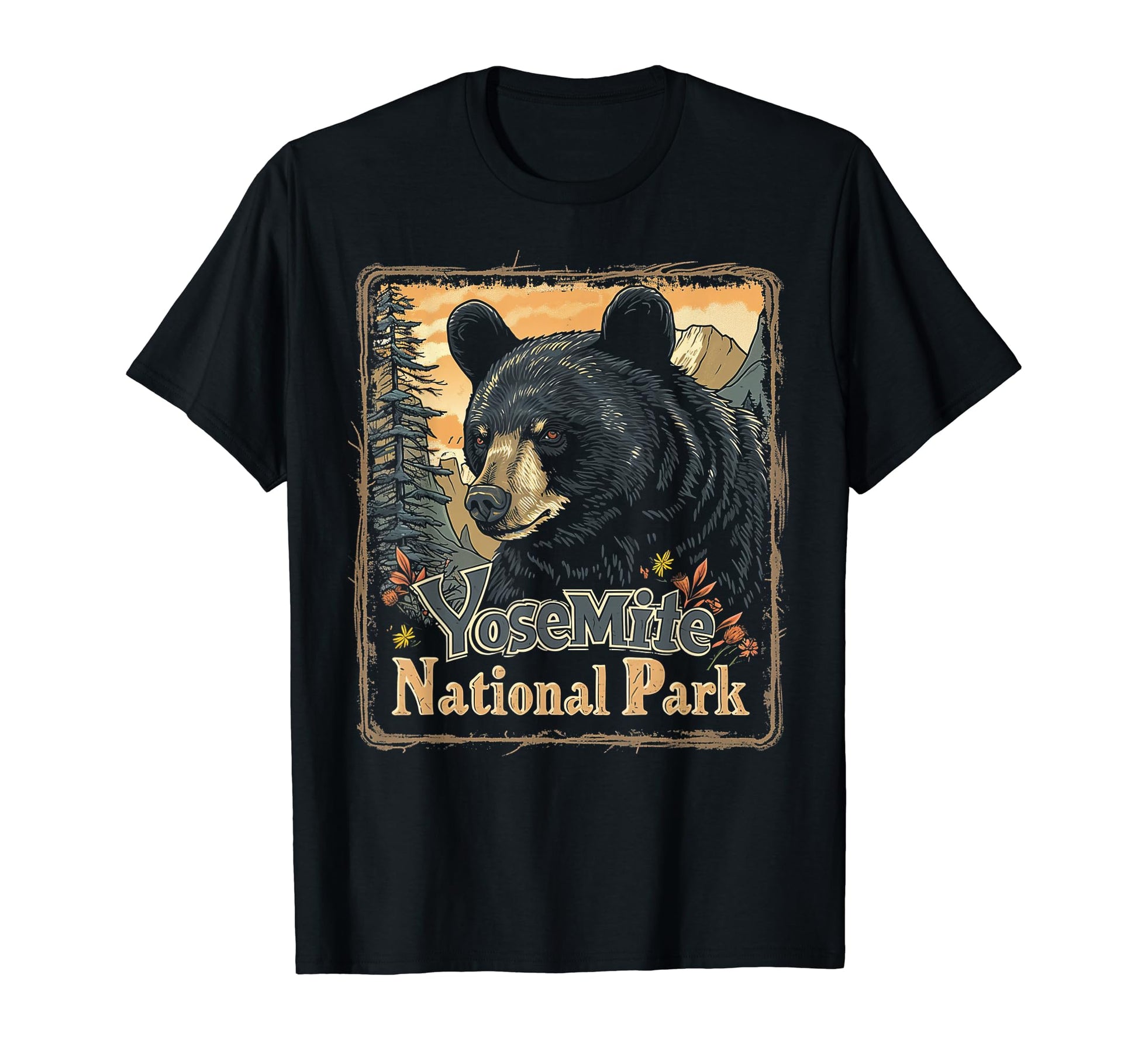 Yosemite Us National Park T-Shirt - Custom Art Print Unisex - T-Shirt, Sweatshirt, Hoodie