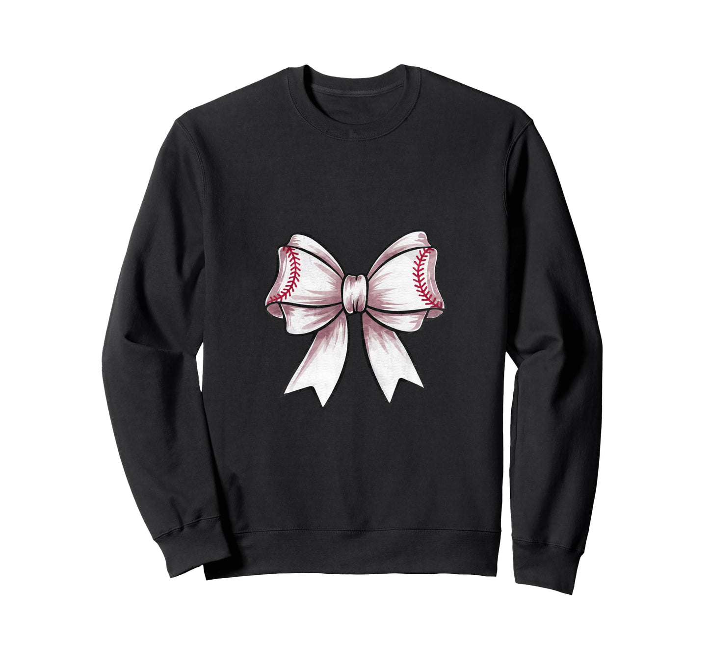 Coquette Baseball Bow Mom Sister Sweatshirt - Aesthetic Graphic for Adults - T-Shirt, Sweatshirt, Hoodie