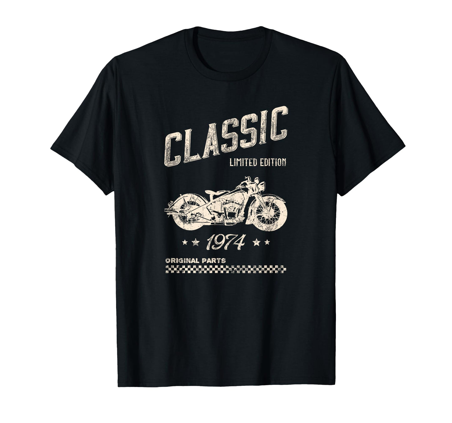 51St Birthday 1974 Motorcycle T-Shirt - Novelty Apparel Unisex - T-Shirt, Sweatshirt, Hoodie