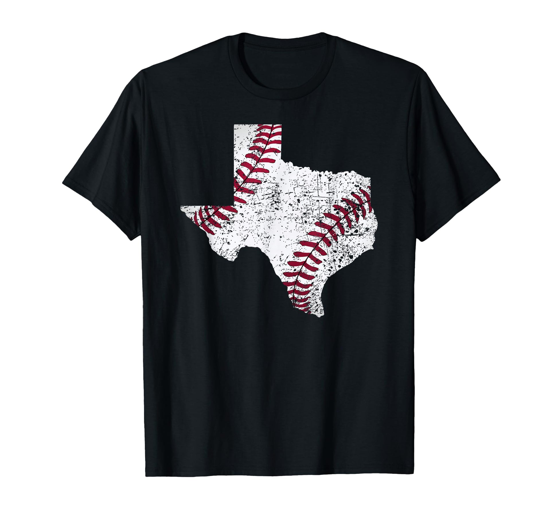 Texas Baseball State Distressed T-Shirt - Fun Novelty Design Men Women - T-Shirt, Sweatshirt, Hoodie