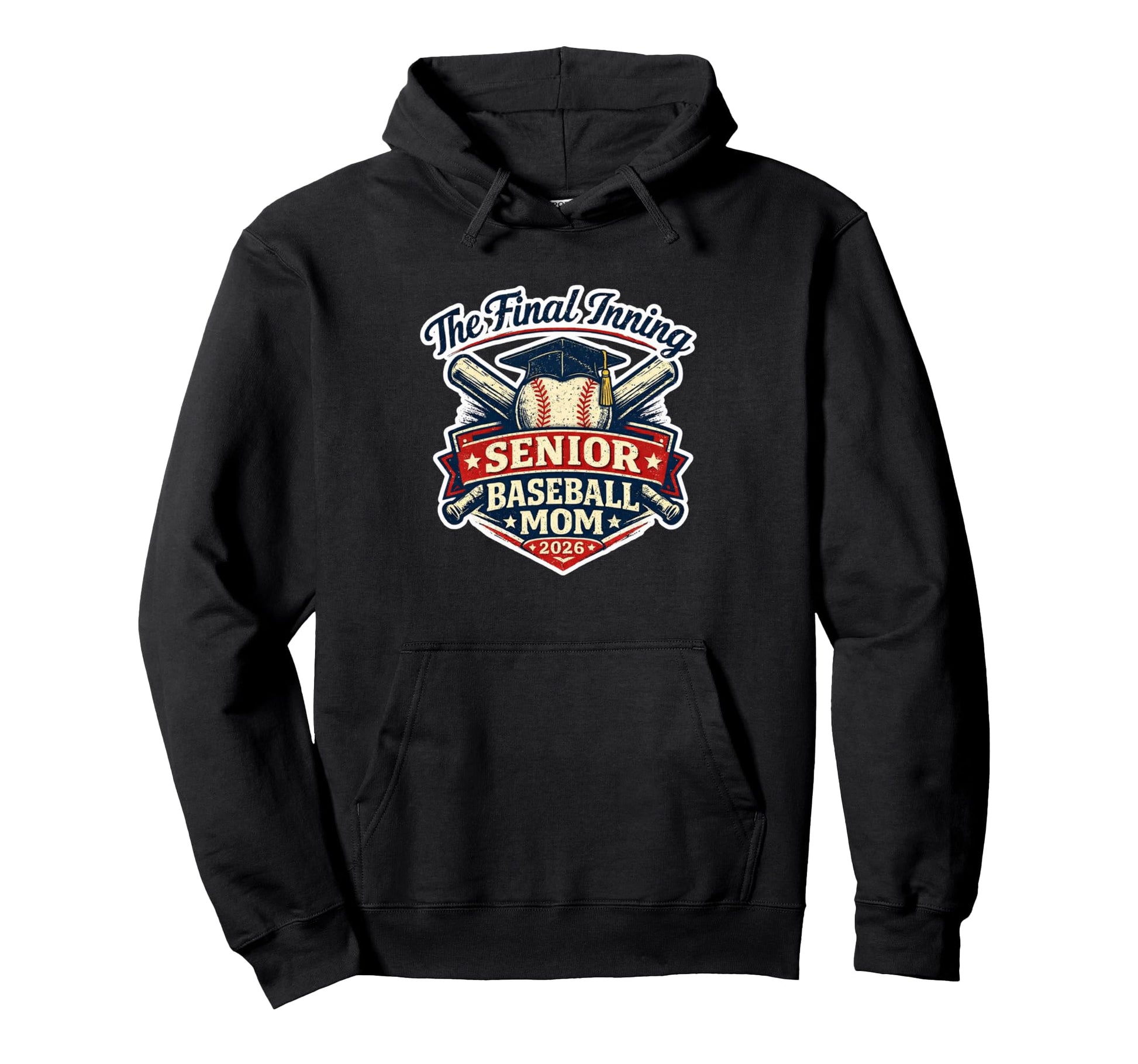 Final Inning Senior Baseball Mom Class Hoodie - Custom Art Print Men Women - T-Shirt, Sweatshirt, Hoodie