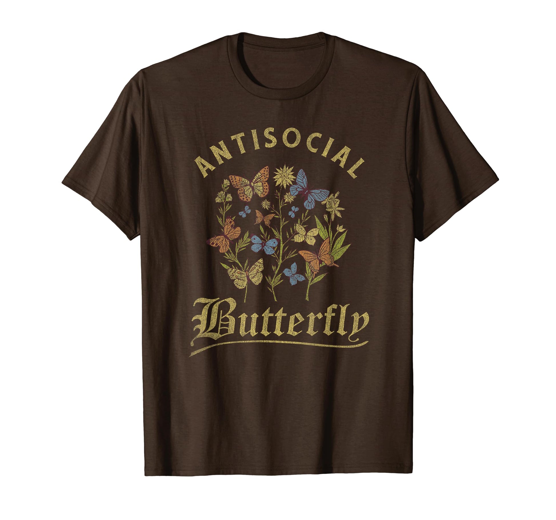 Antisocial Butterfly Fairy Grunge T-Shirt - Unique Graphic Unisex - T-Shirt, Sweatshirt, Hoodie