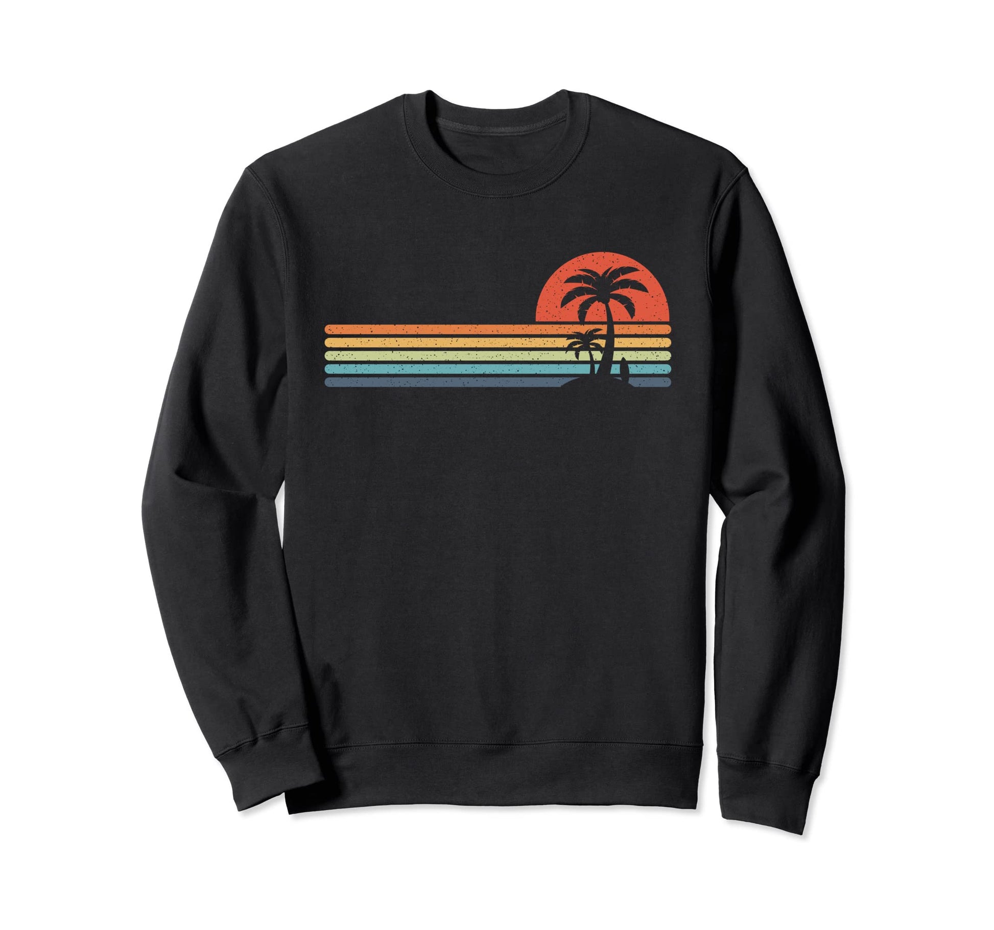 Palm Tree Tropical Beach Island Sweatshirt - Aesthetic Graphic for Adults - T-Shirt, Sweatshirt, Hoodie